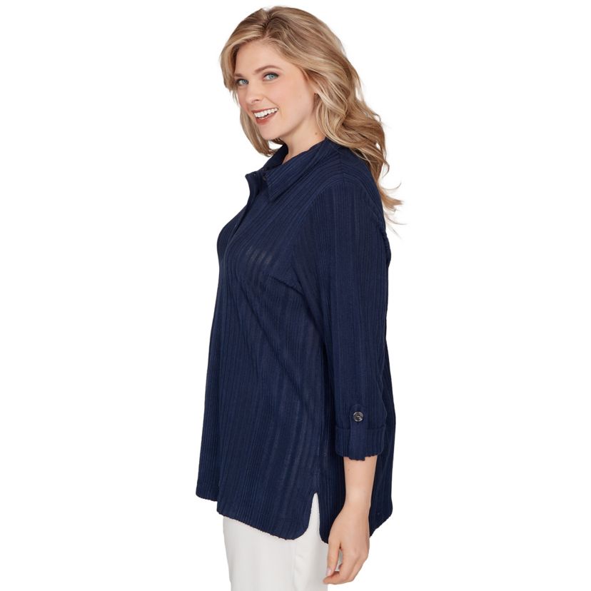 MARLED STRIPE BLOUSON PULLOVER