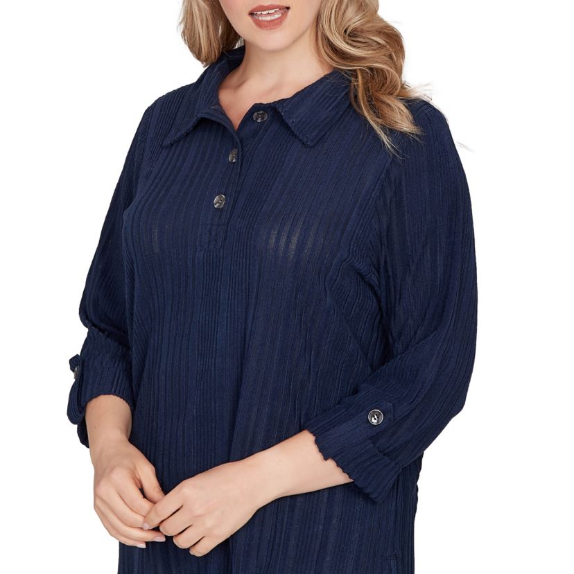 MARLED STRIPE BLOUSON PULLOVER