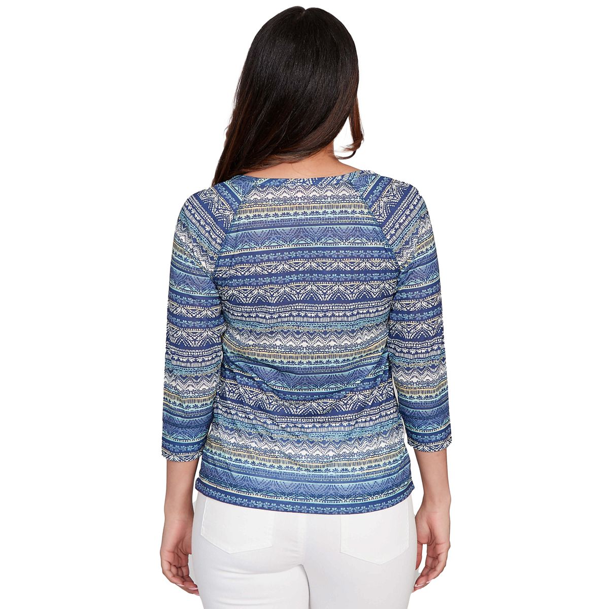 PRINTED TULIP HEM SLUB