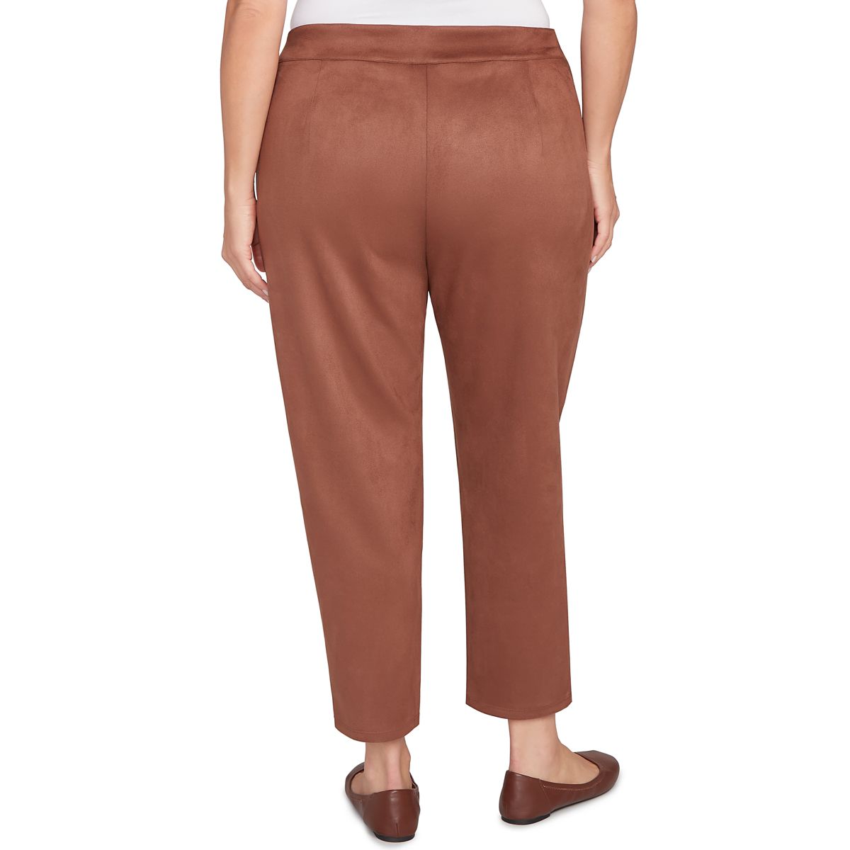 SOLID FAUX SUEDE PANT