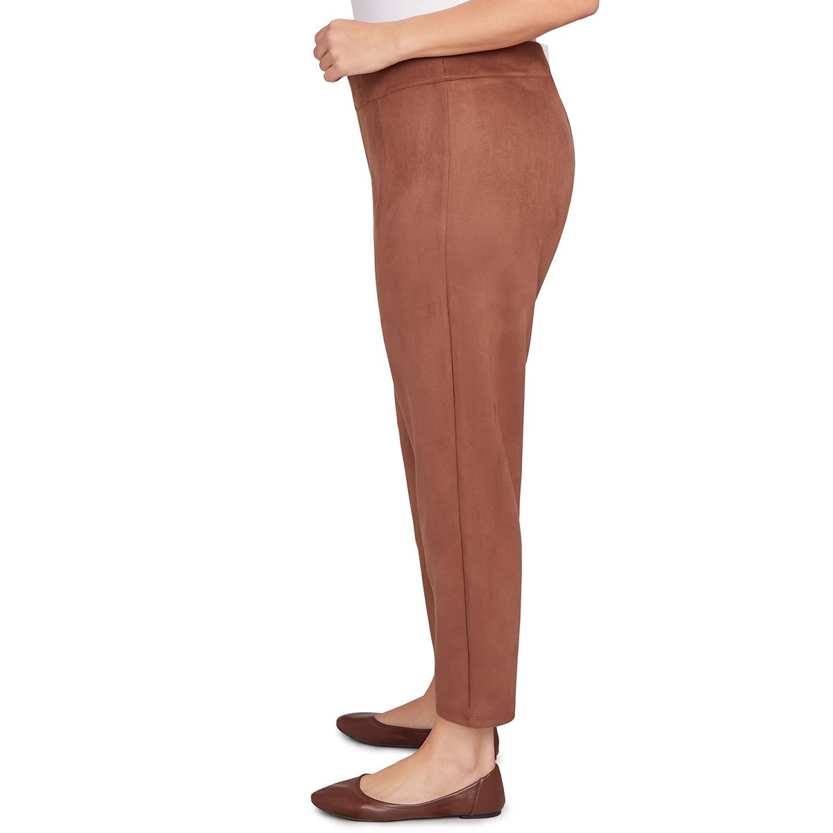 SOLID FAUX SUEDE PANT