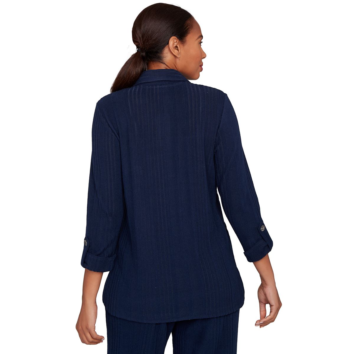 SOLID TEXTURED HATCHI HENLEY TUNIC