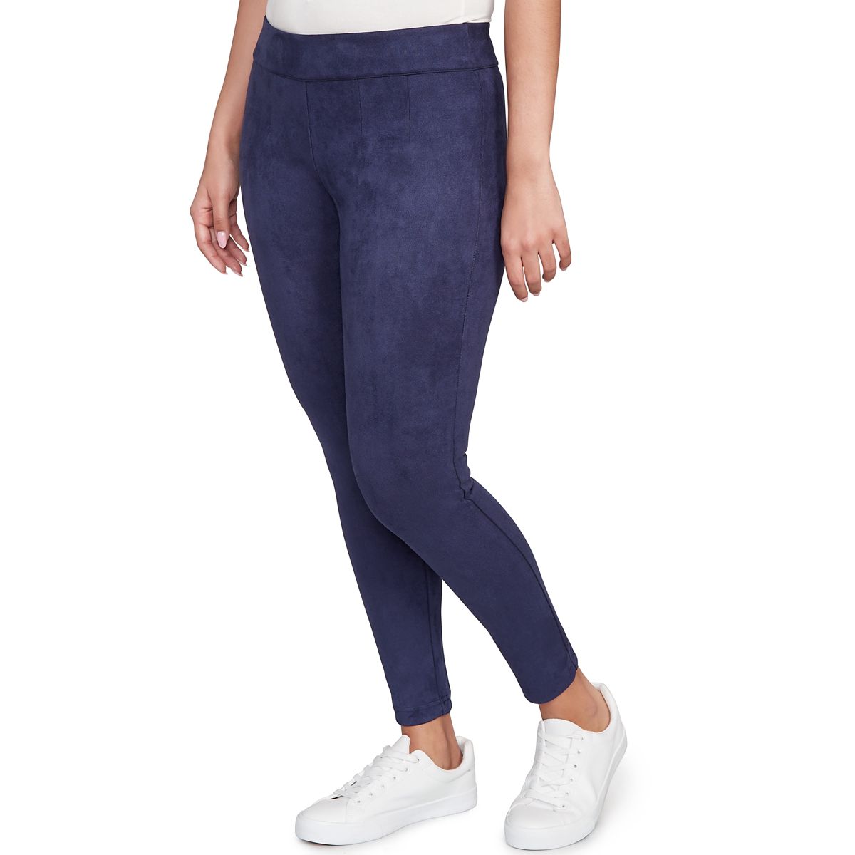 SOLID FAUX SUEDE PANT