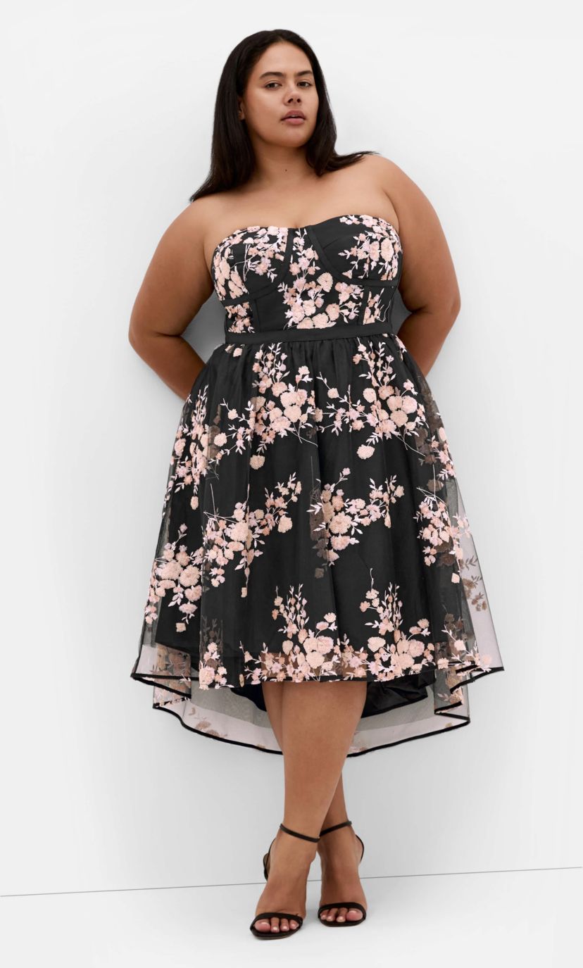 City Chic Ambrosia Strapless Tulle Dress | Belk