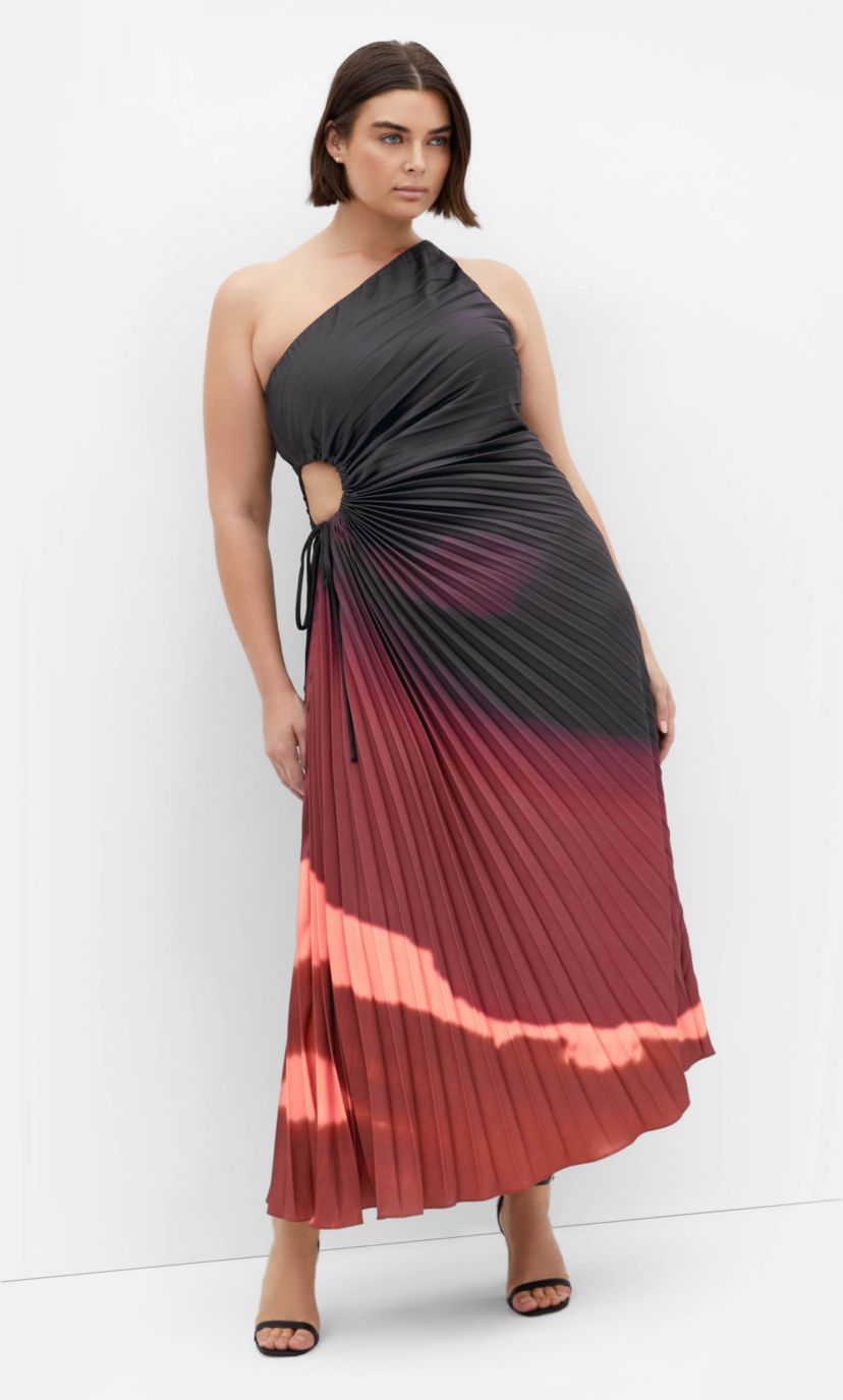 aliza maxi dress The Aliza Strapless Linen Blend Maxi Dress