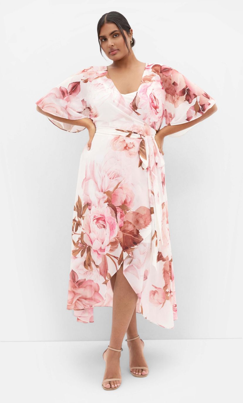 city chic floral maxi dress City Chic Women Plus Size Lila Maxi Dress, Fall Floral, 14 at Amazon  Women's Clothing store