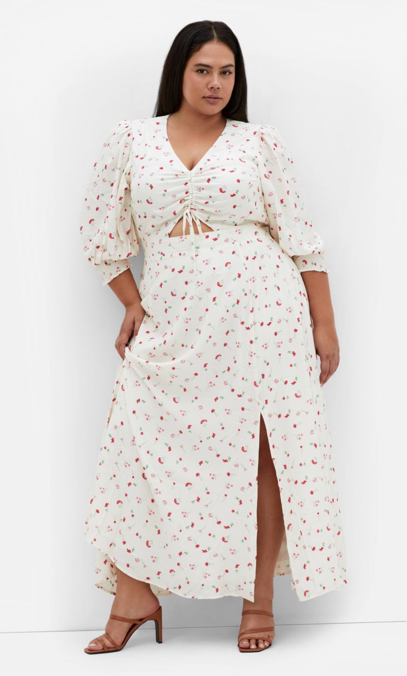 plus size black maxi dresses Final Sale Plus Size Off The Shoulder Tiered Maxi Dress in Black main image 0