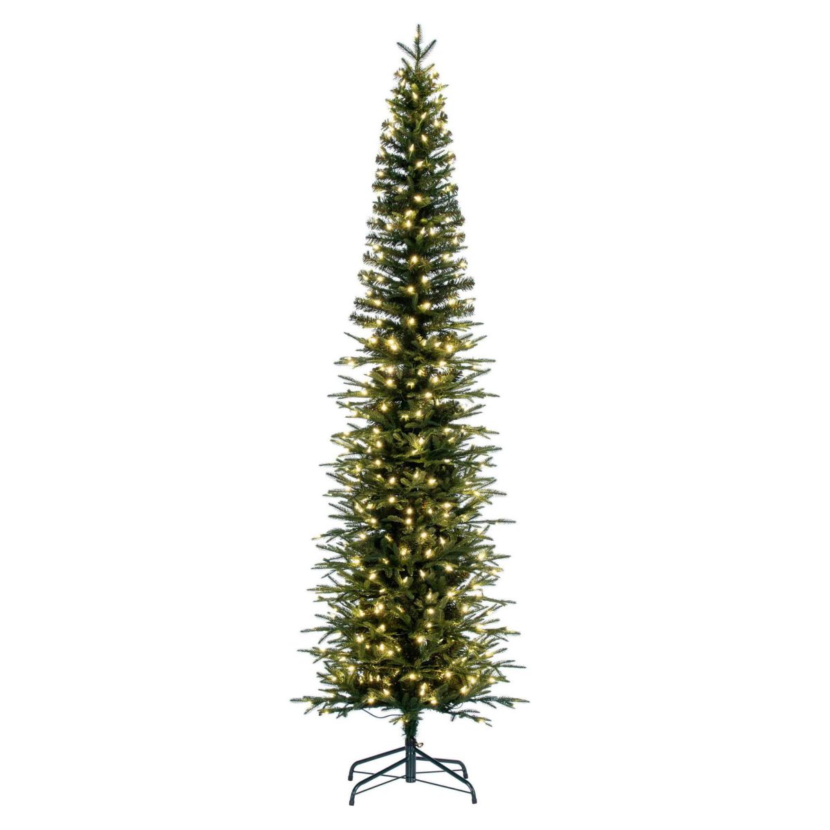 Vickerman 10 Bixley Pencil Fir Artificial Christmas Tree, Warm White Dura-lit LED Lights