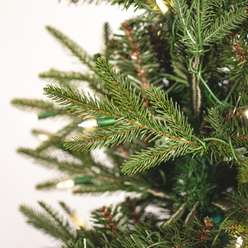 Vickerman 10 Bixley Pencil Fir Artificial Christmas Tree, Warm White Dura-lit LED Lights