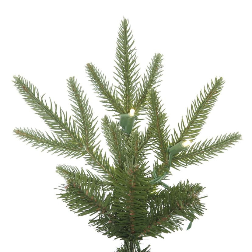 Vickerman 10 Bixley Pencil Fir Artificial Christmas Tree, Warm White Dura-lit LED Lights