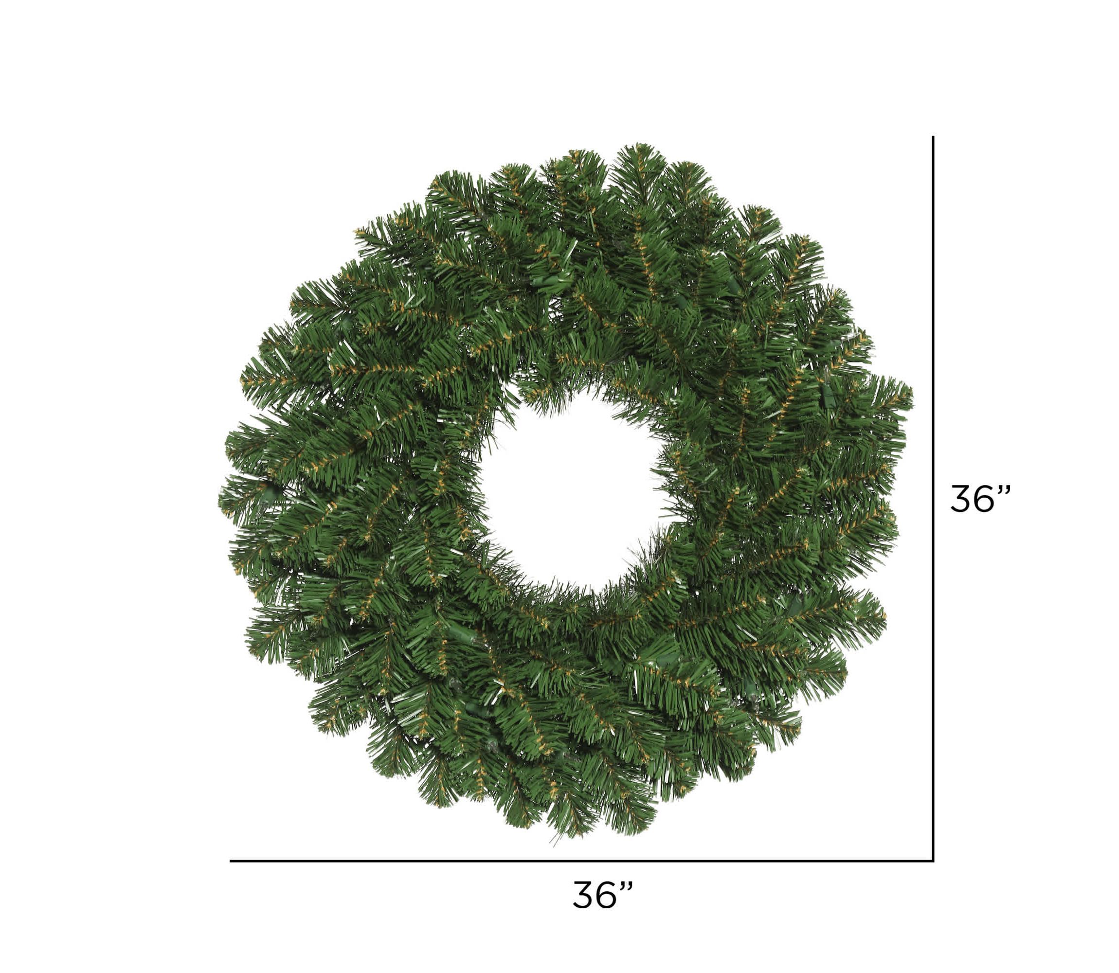 Vickerman 36" Oregon Fir Artificial Christmas Wreath, Unlit