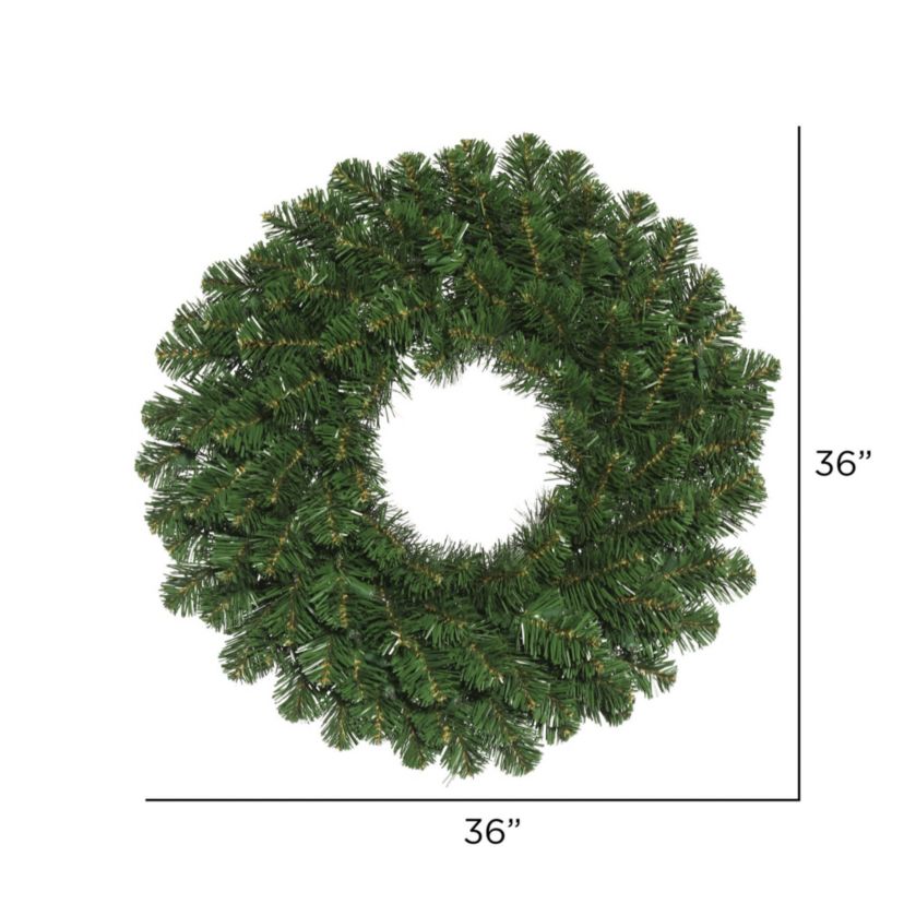 Vickerman 36" Oregon Fir Artificial Christmas Wreath, Unlit