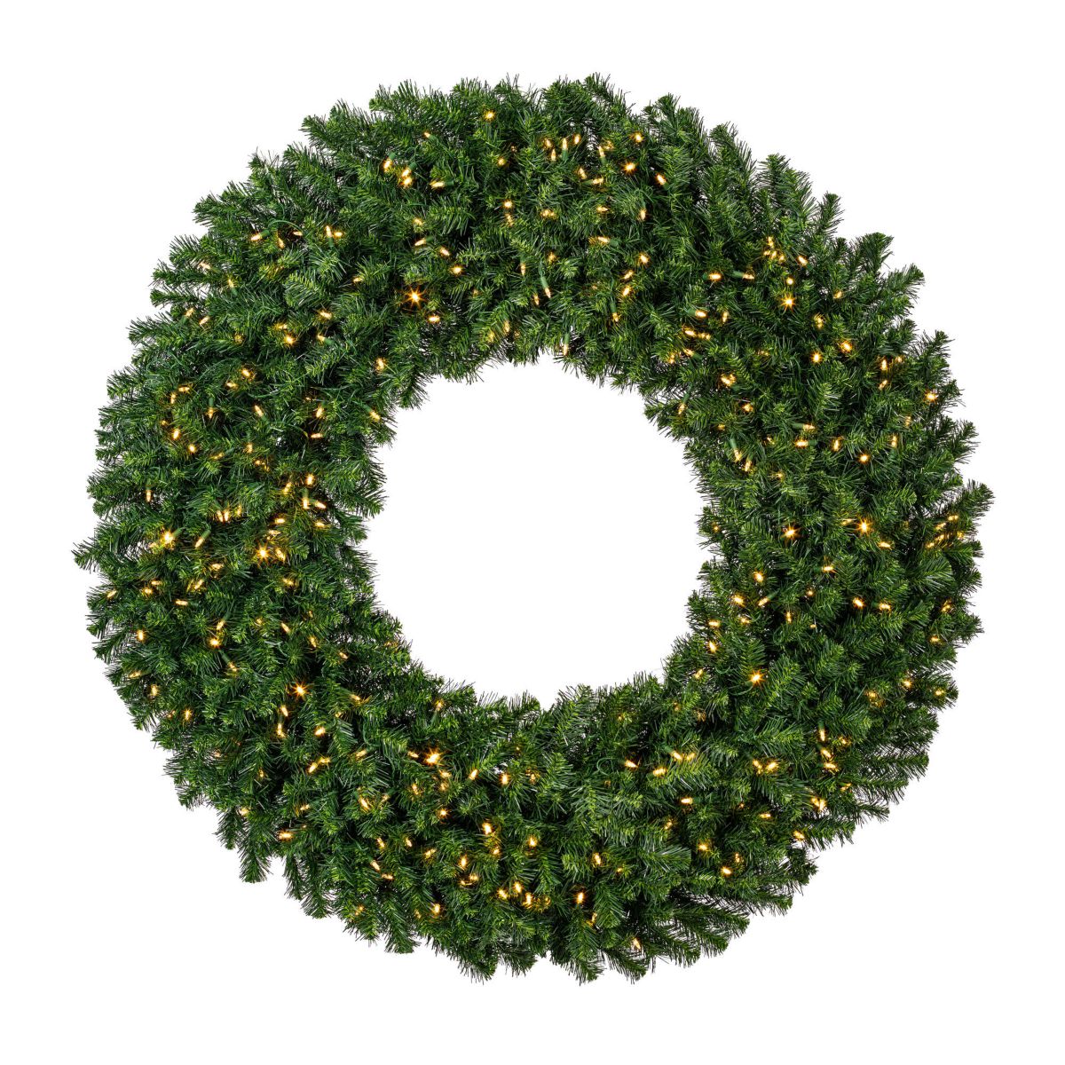 Vickerman 60" Douglas Fir Artificial Christmas Wreath, Warm White LED Lights