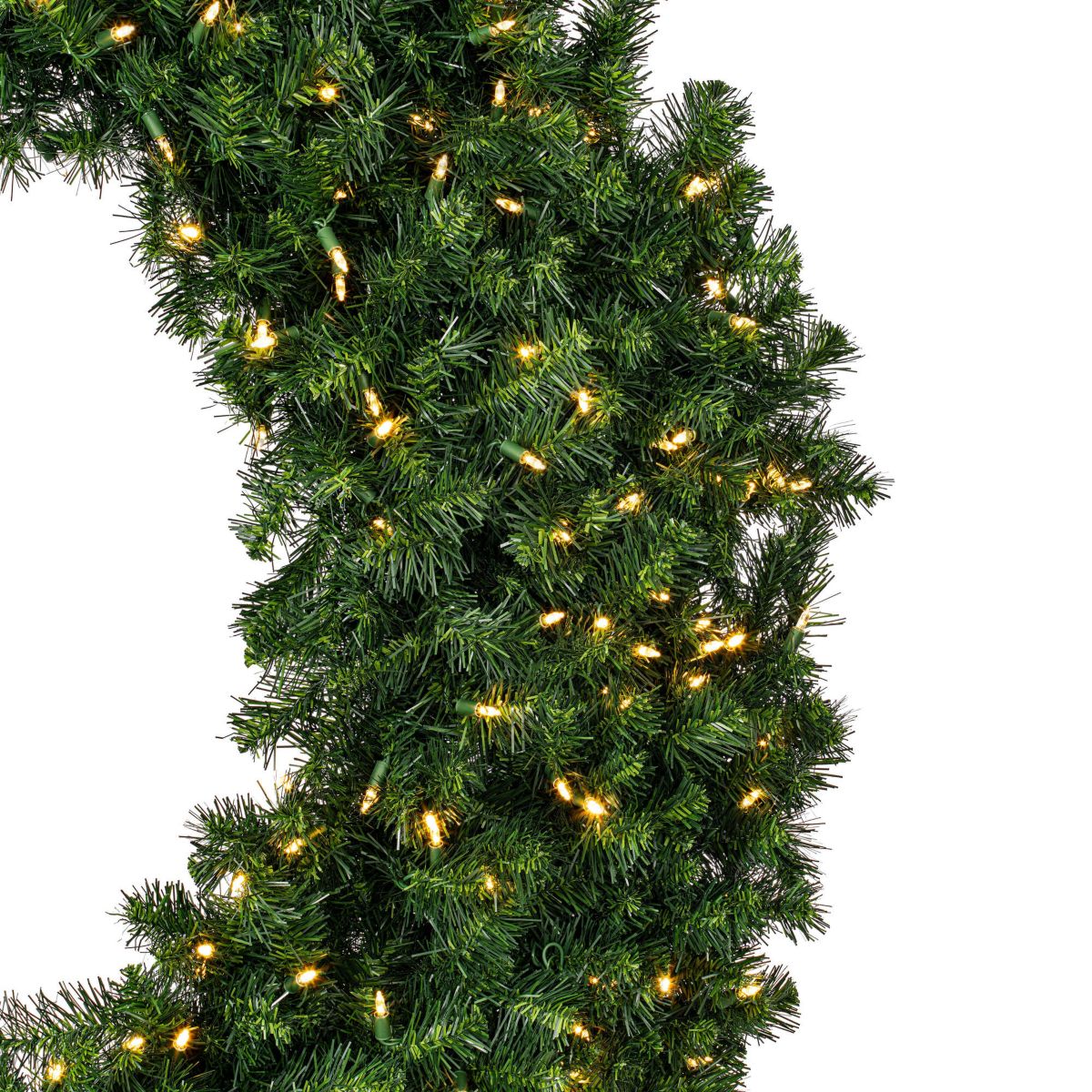 Vickerman 60" Douglas Fir Artificial Christmas Wreath, Warm White LED Lights
