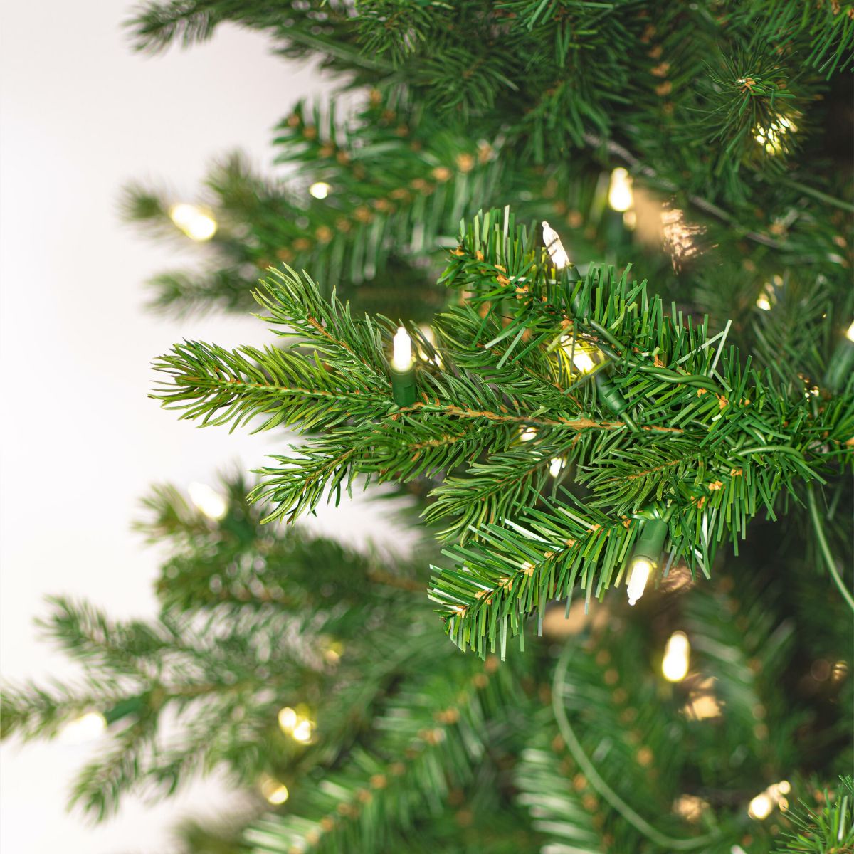 Vickerman 7.5 x 38" Eagle Fraser Slim Artificial Christmas Tree, Warm White Dura-lit LED Lights