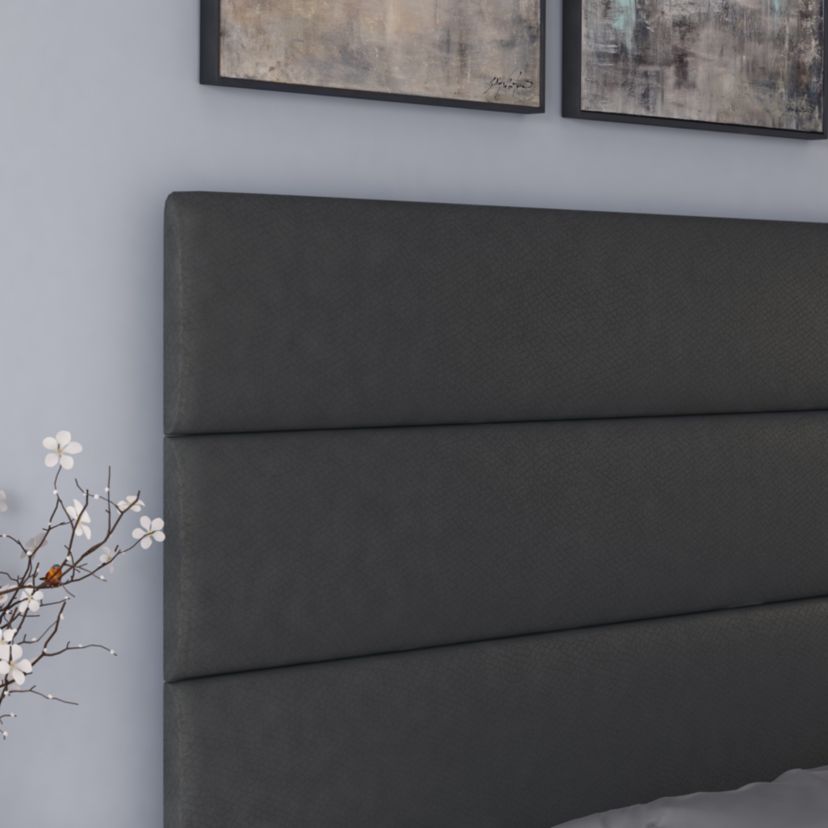 Boyd Sleep Piedmont Upholstered Platform Bed with Headboard, Mattress Foundation with Strong 13 Wood Slat Supports, No Box Spring Required