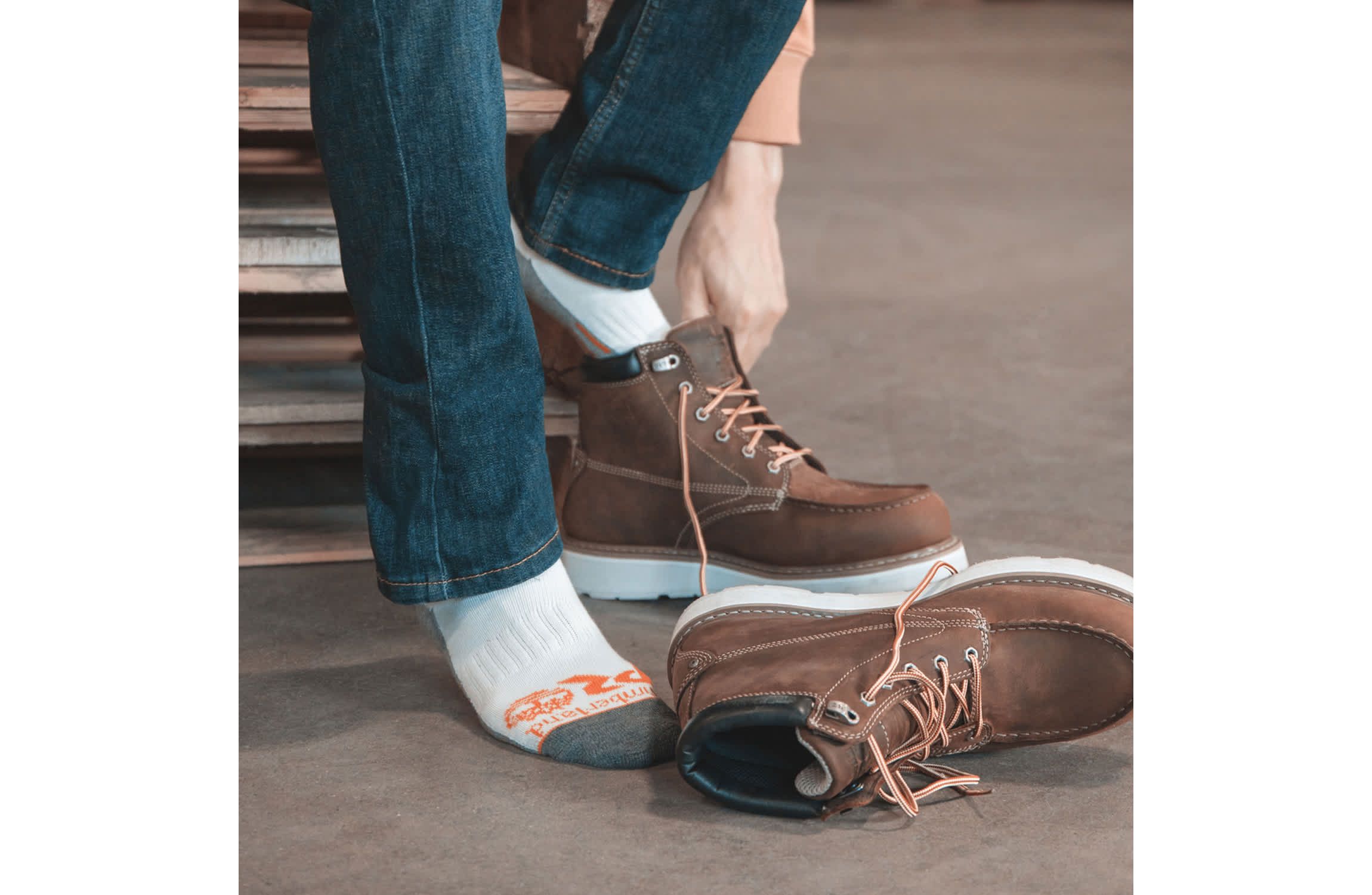 TIMBERLAND PRO 6 PACK WORK SOCK- QUARTER