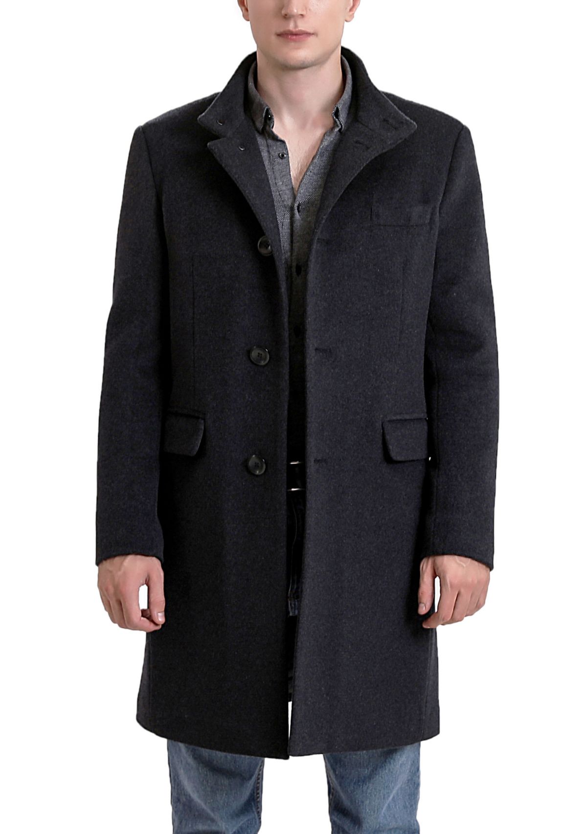 Mens Jacob Wool Blend Top Coat