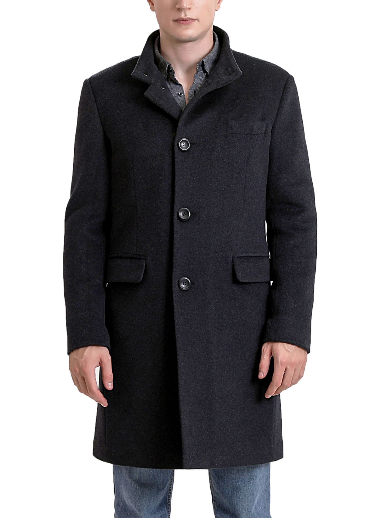 Mens Jacob Wool Blend Top Coat