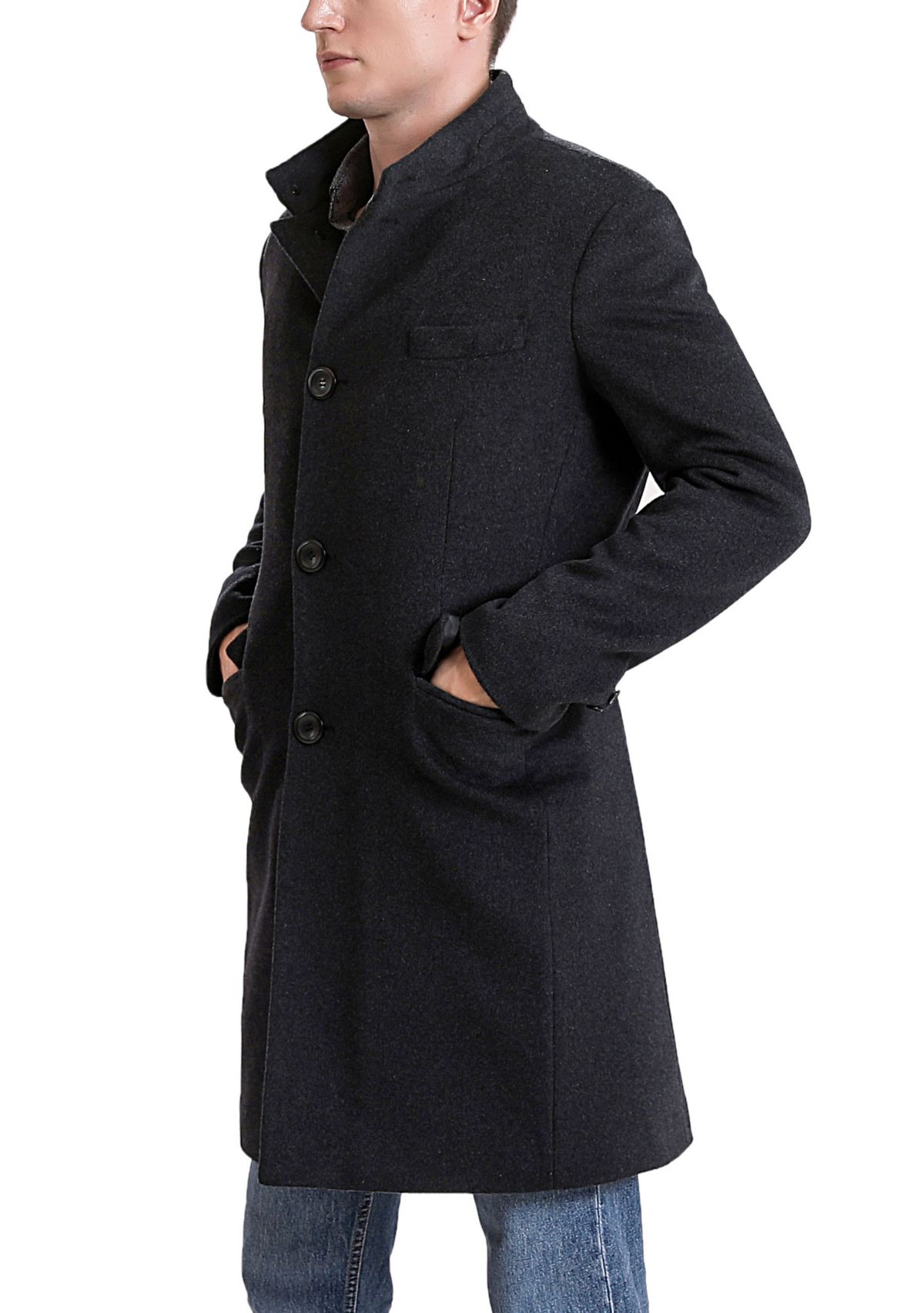 Mens Jacob Wool Blend Top Coat