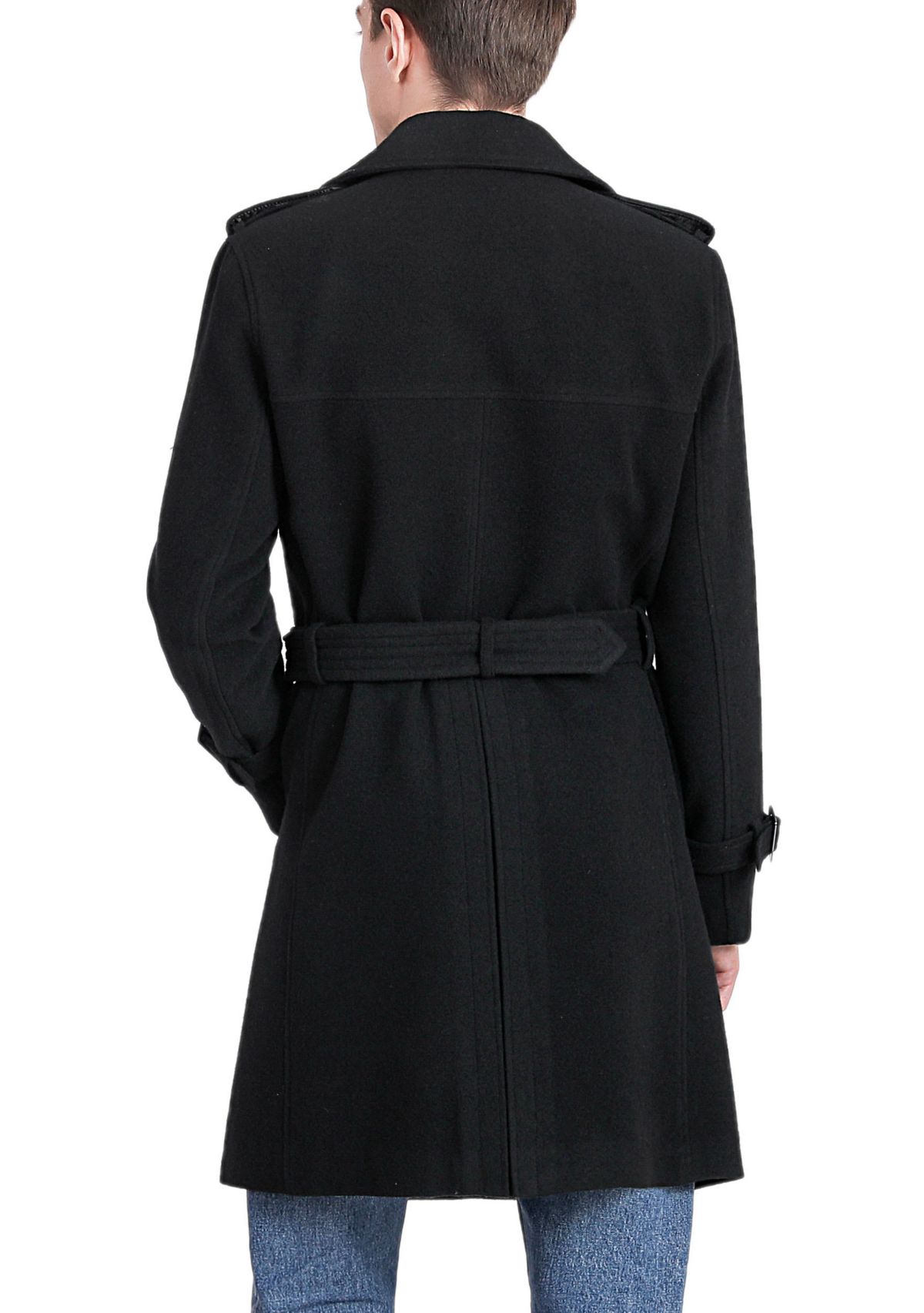 Mens Jake Wool Blend Trench Coat