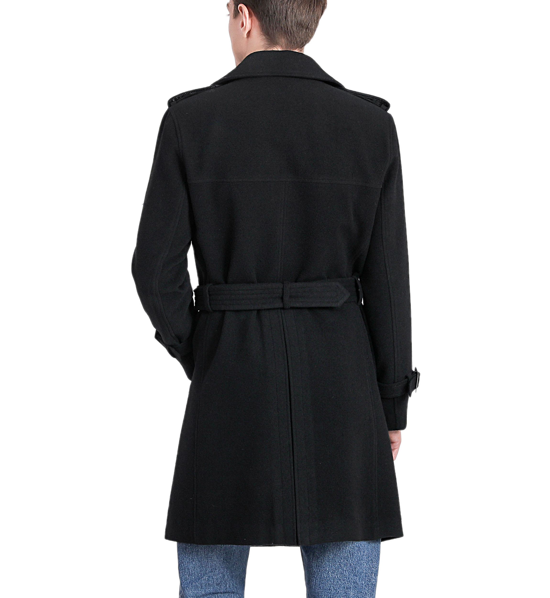 Mens Jake Wool Blend Trench Coat
