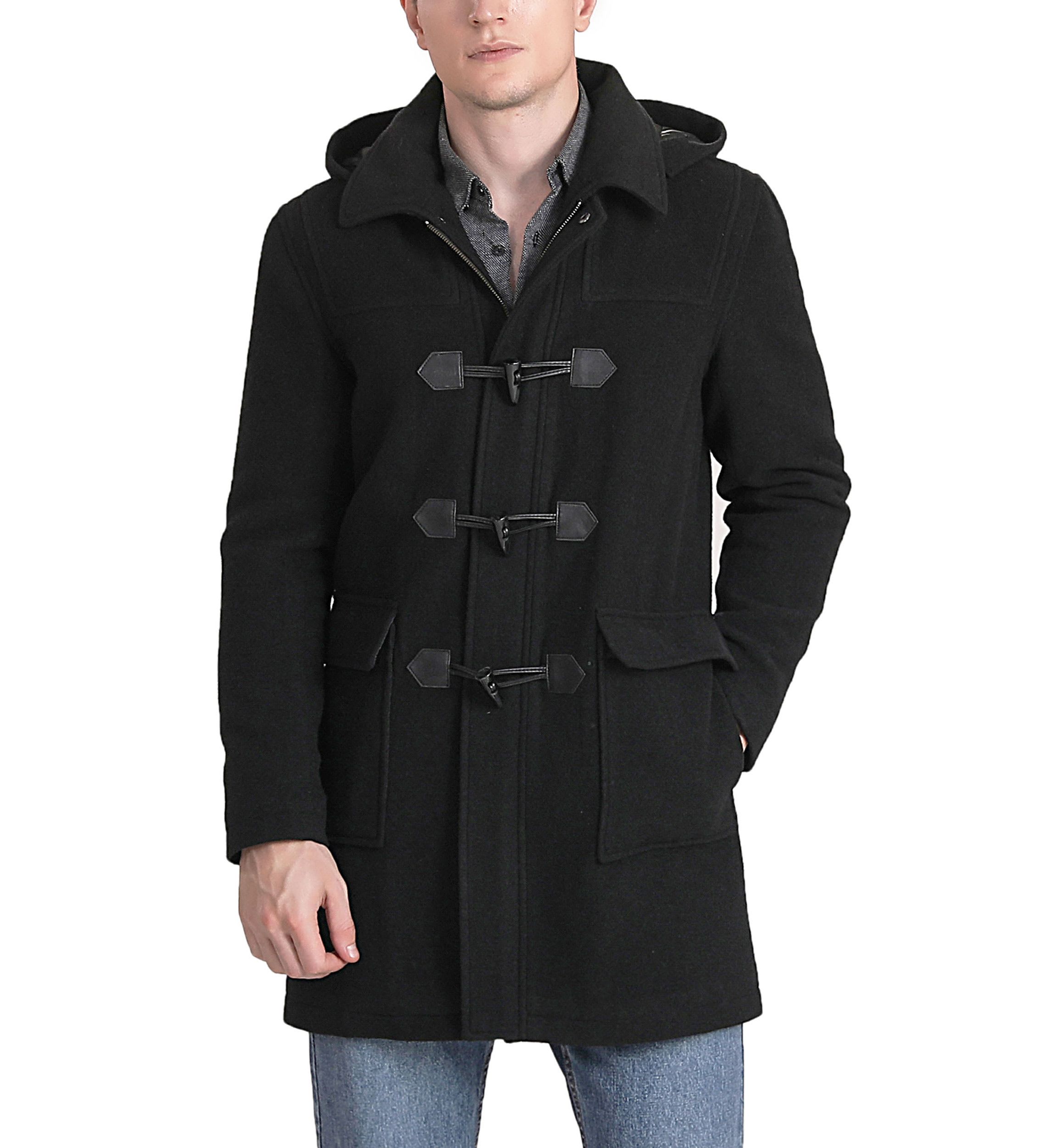 Mens Mason Wool Blend Duffle Toggle Coat