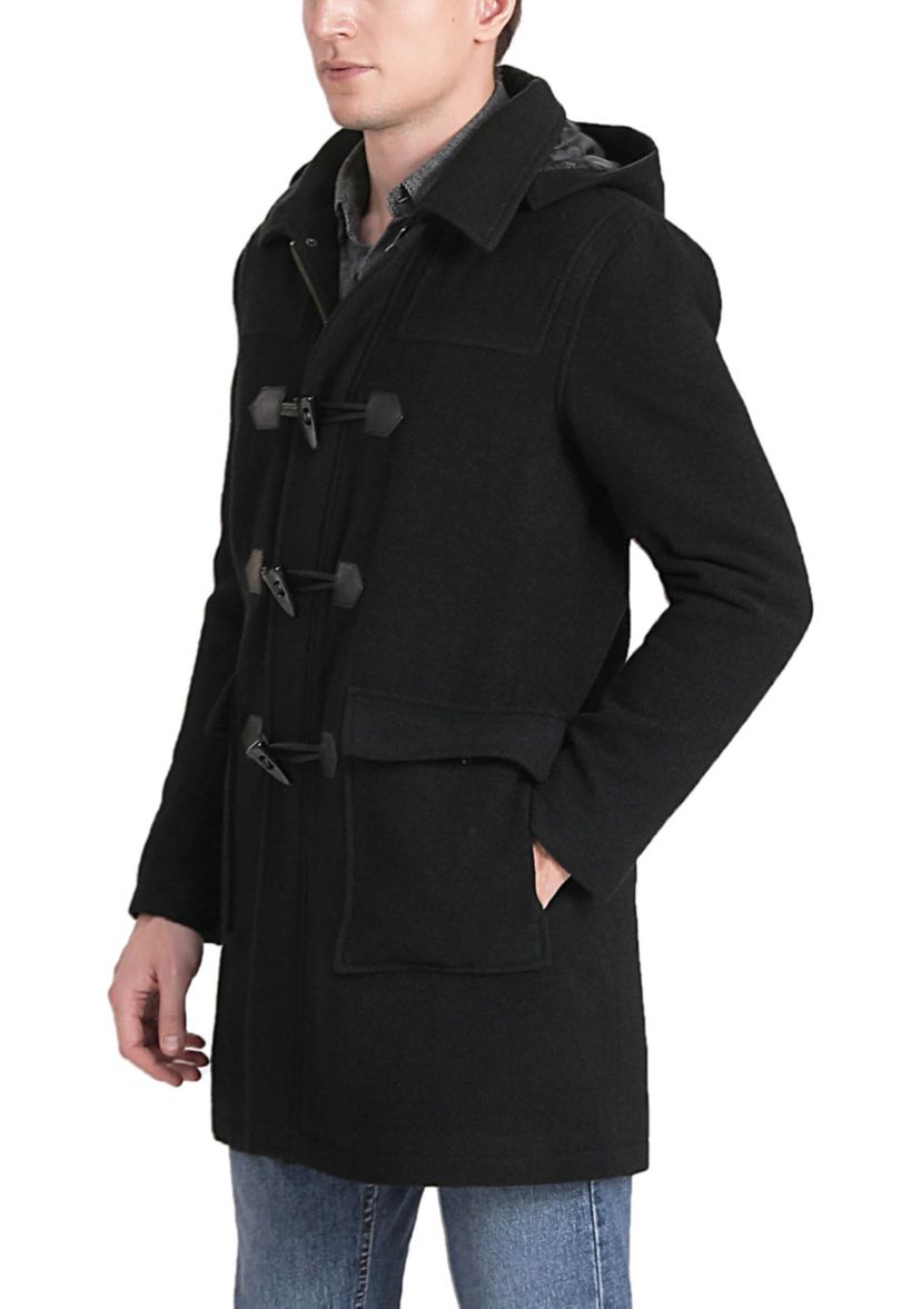 Mens Mason Wool Blend Duffle Toggle Coat