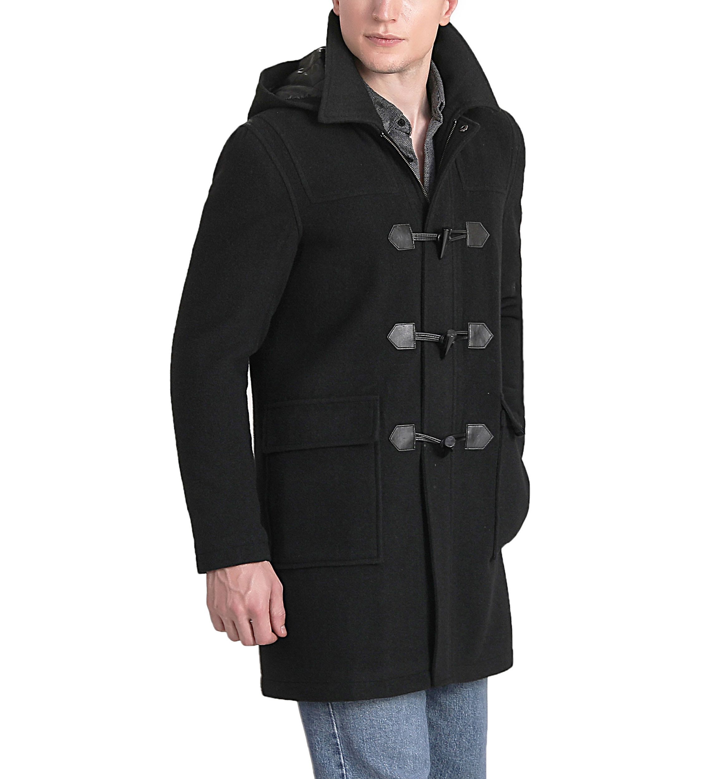 Mens Mason Wool Blend Duffle Toggle Coat