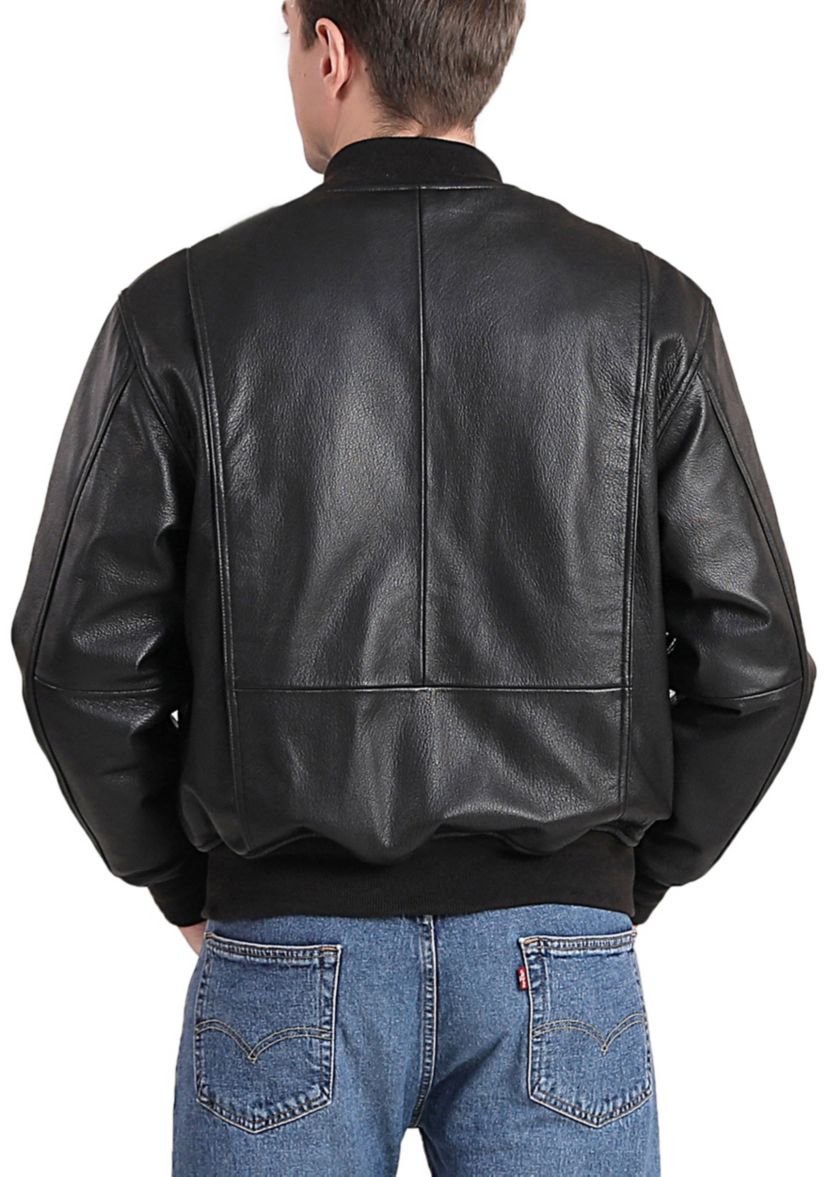 Mens WWII Leather Tanker Jacket