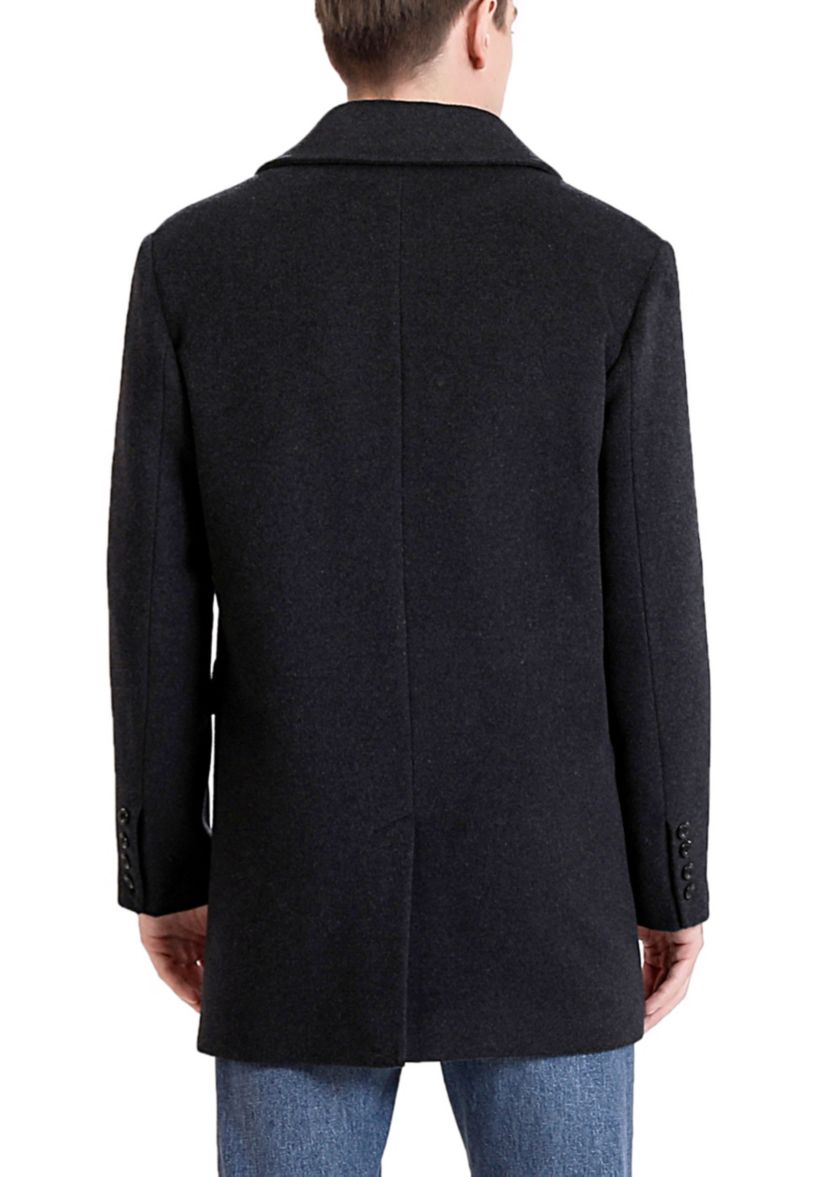 Mens Michael Wool Blend Single Breasted Walking Car Coat