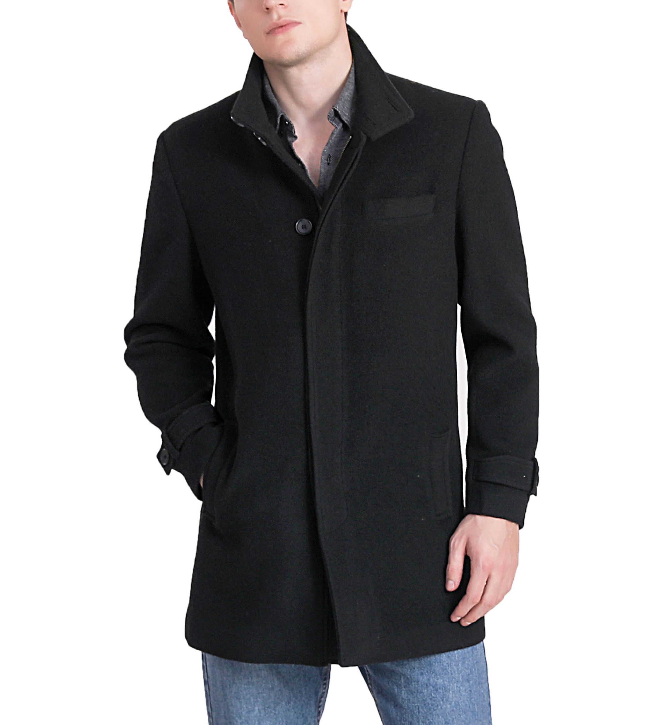 Mens Owen Wool Blend Car Coat