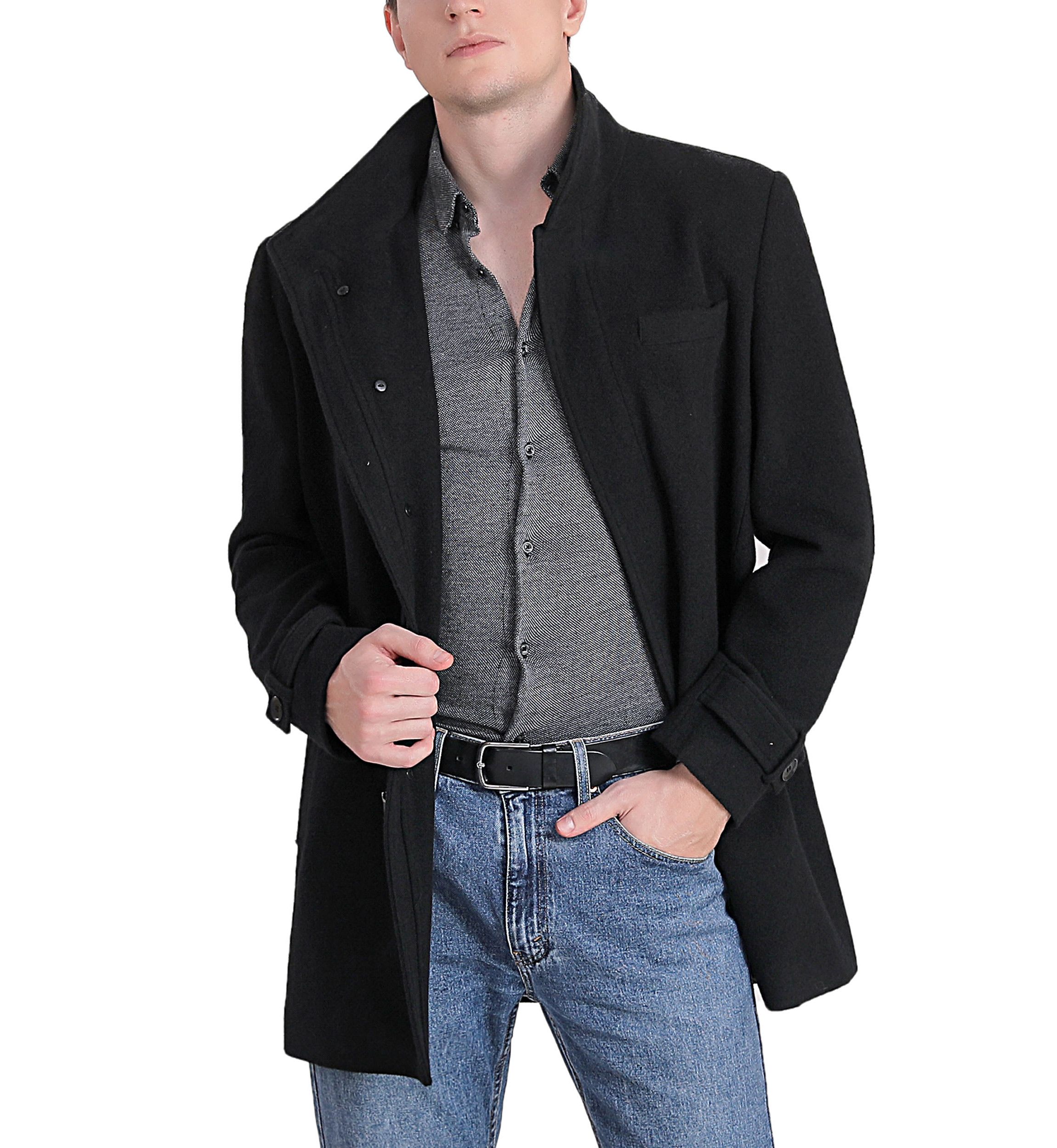 Mens Owen Wool Blend Car Coat