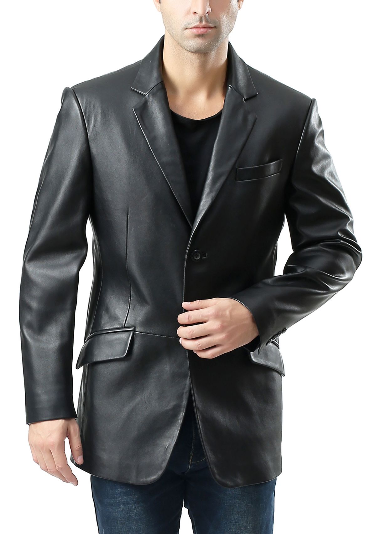 Mens Benji Leather Blazer