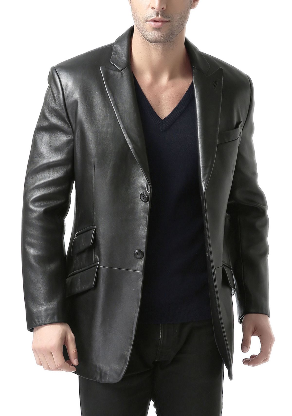 Mens Noah Leather Blazer