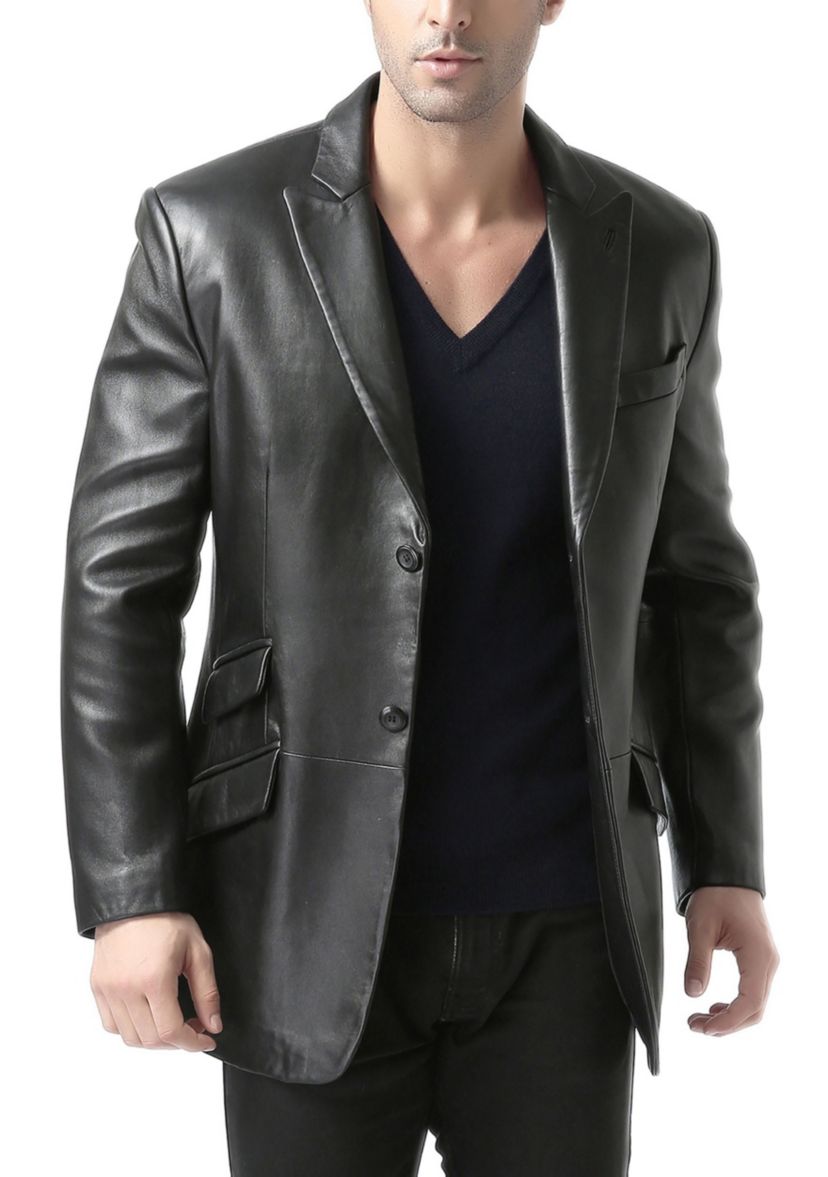 Mens Noah Leather Blazer