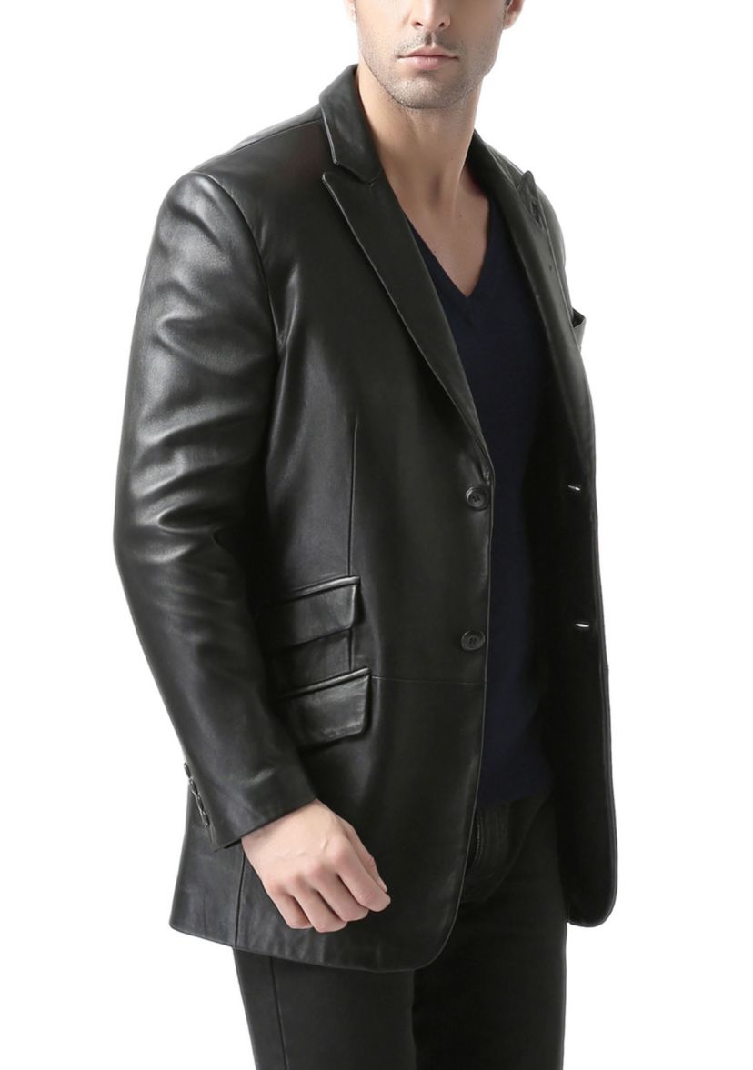Mens Noah Leather Blazer