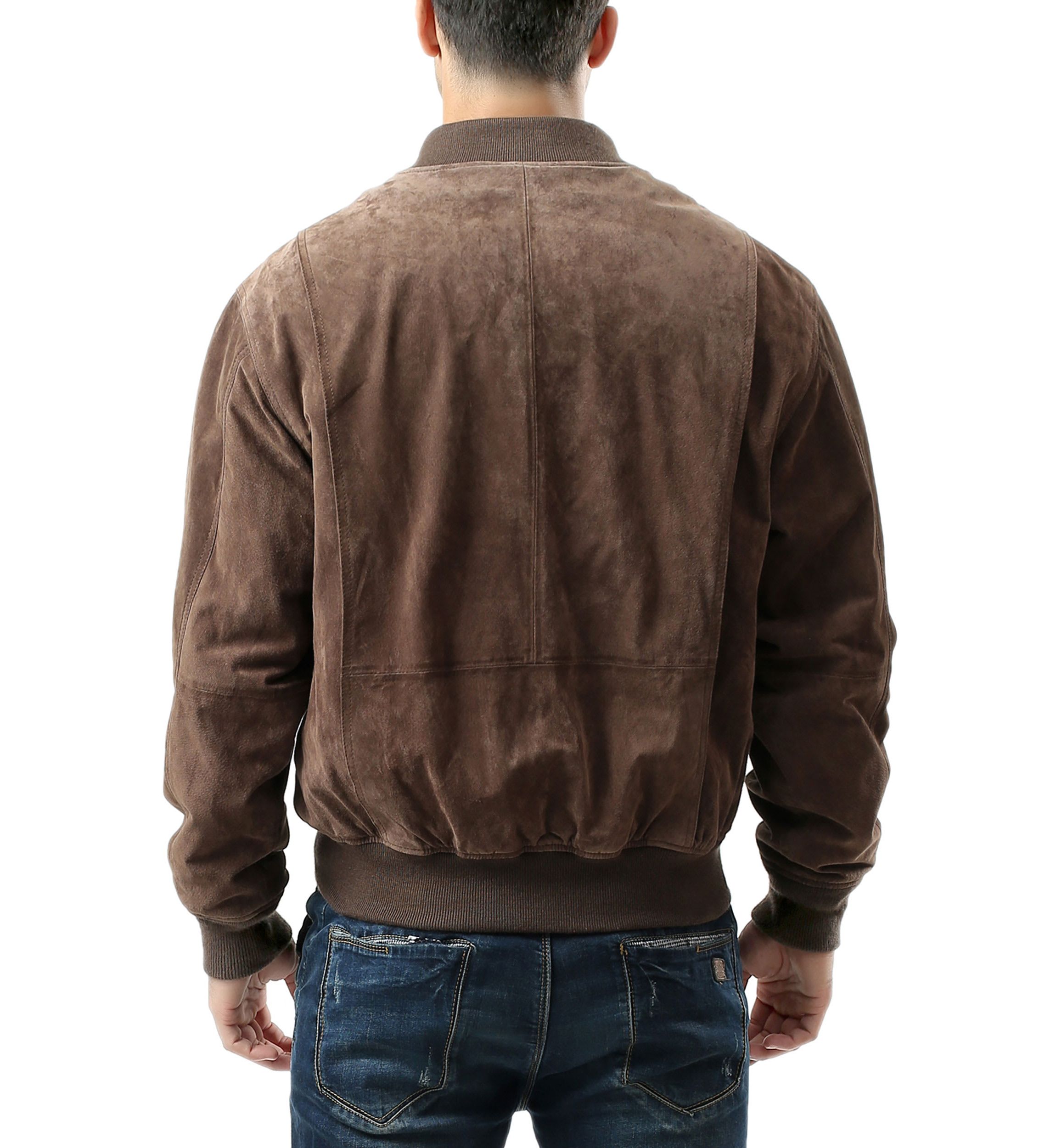 Mens WWII Suede Leather Tanker Jacket