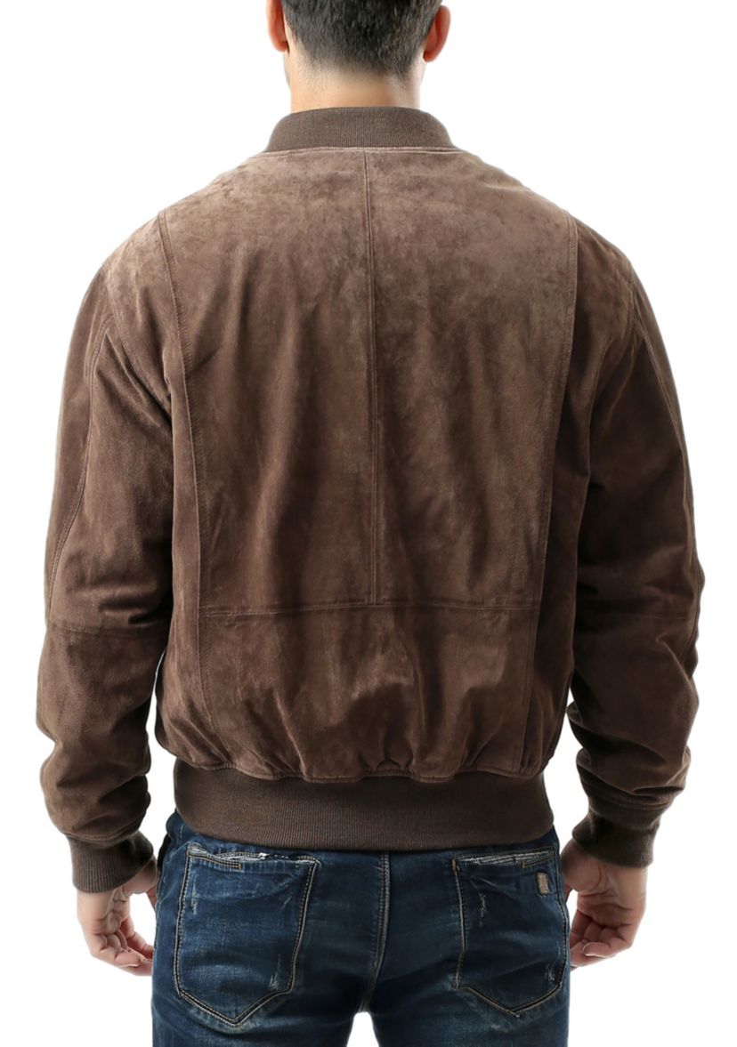 Mens WWII Suede Leather Tanker Jacket