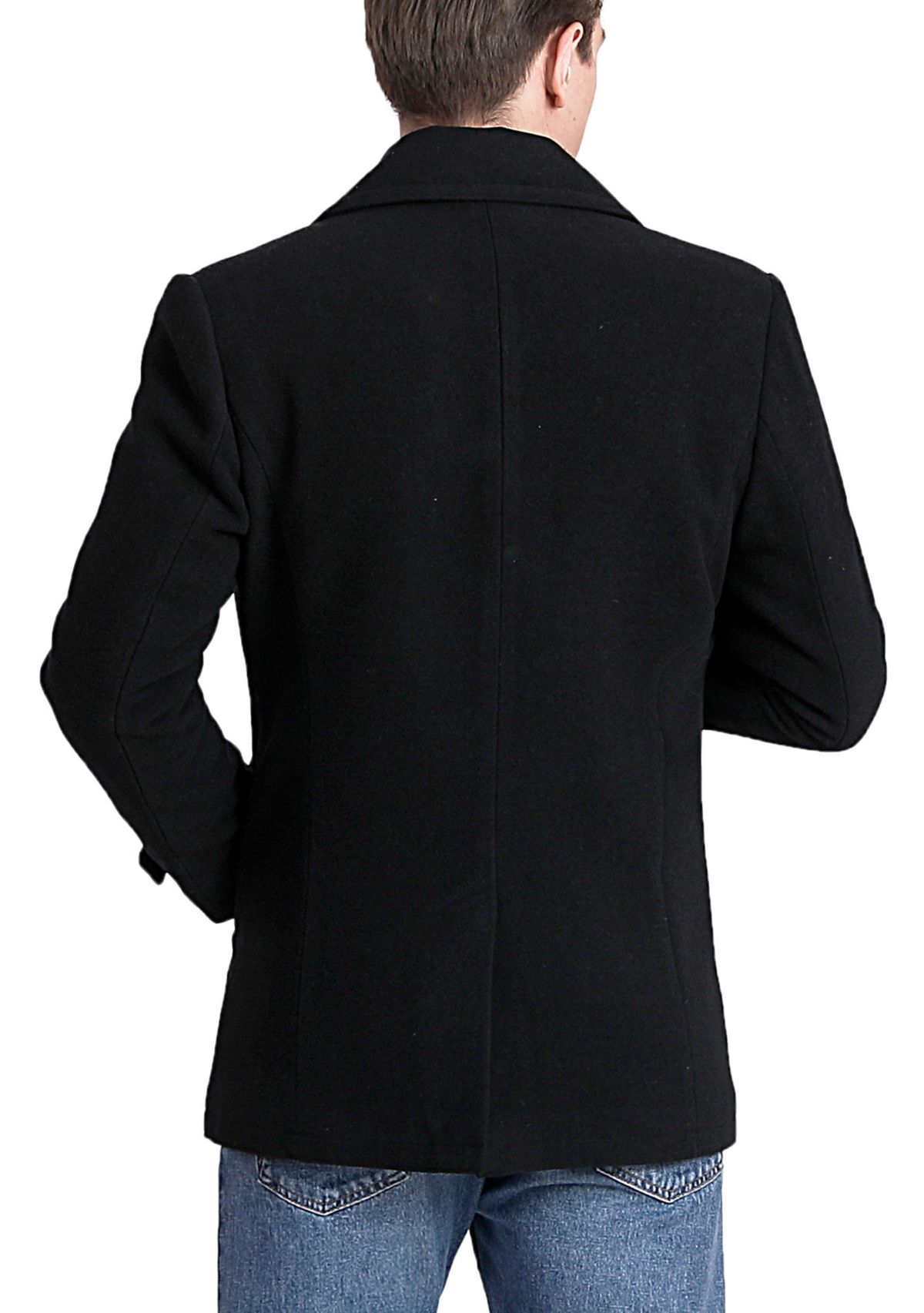 Mens Wool Blend Pea Coat