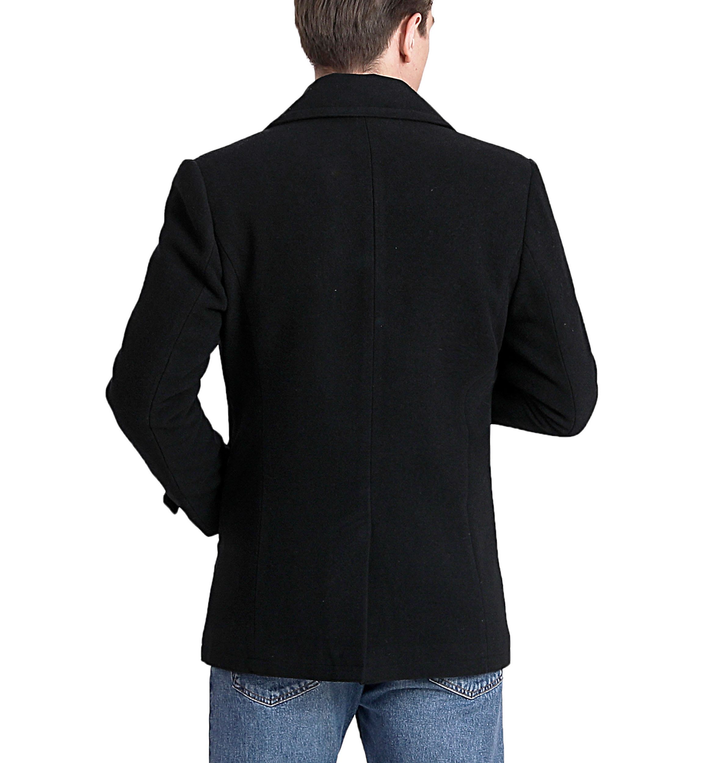 Mens Wool Blend Pea Coat