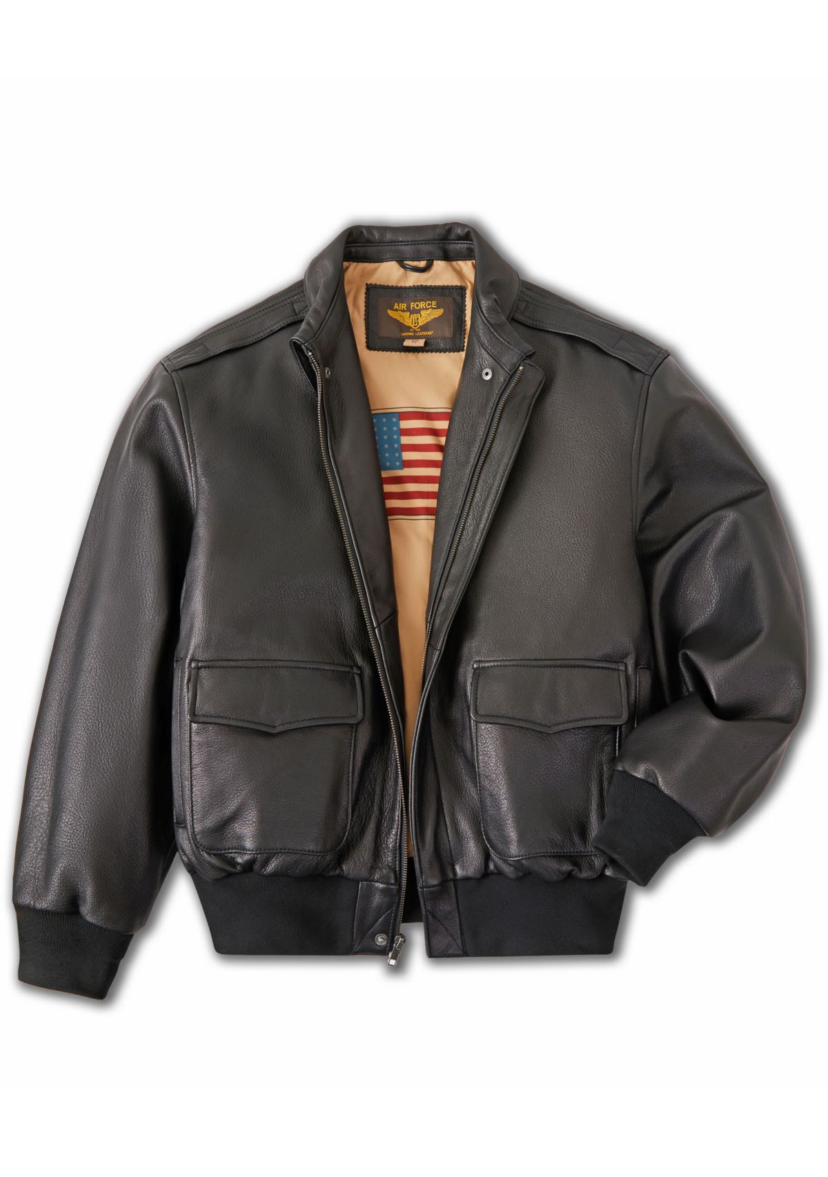 Mens A-2 Leather Flight Bomber Jacket