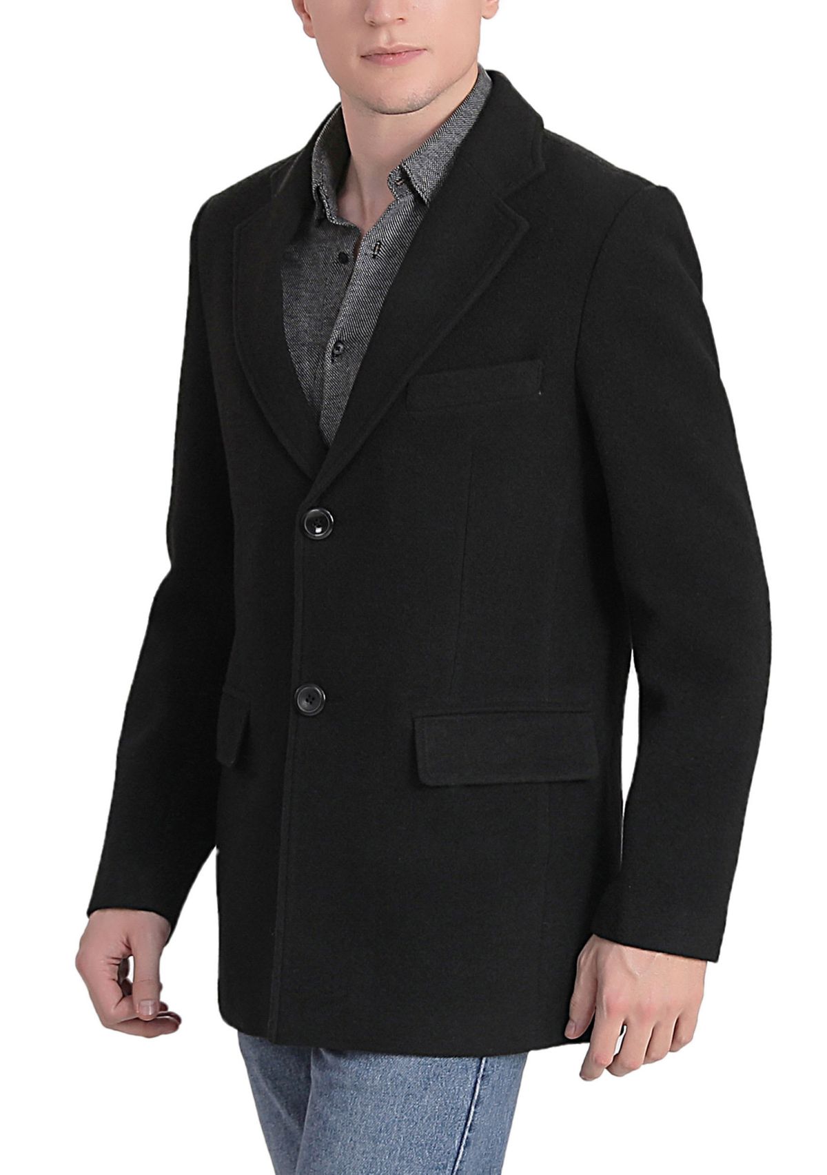 Mens Duke Classic Wool Blend Walking Coat
