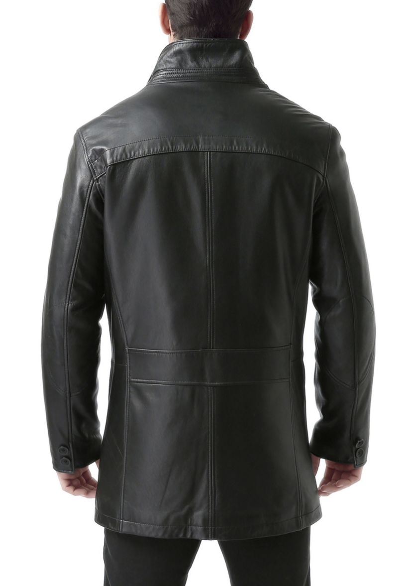 Mens Chad Leather Car Coat