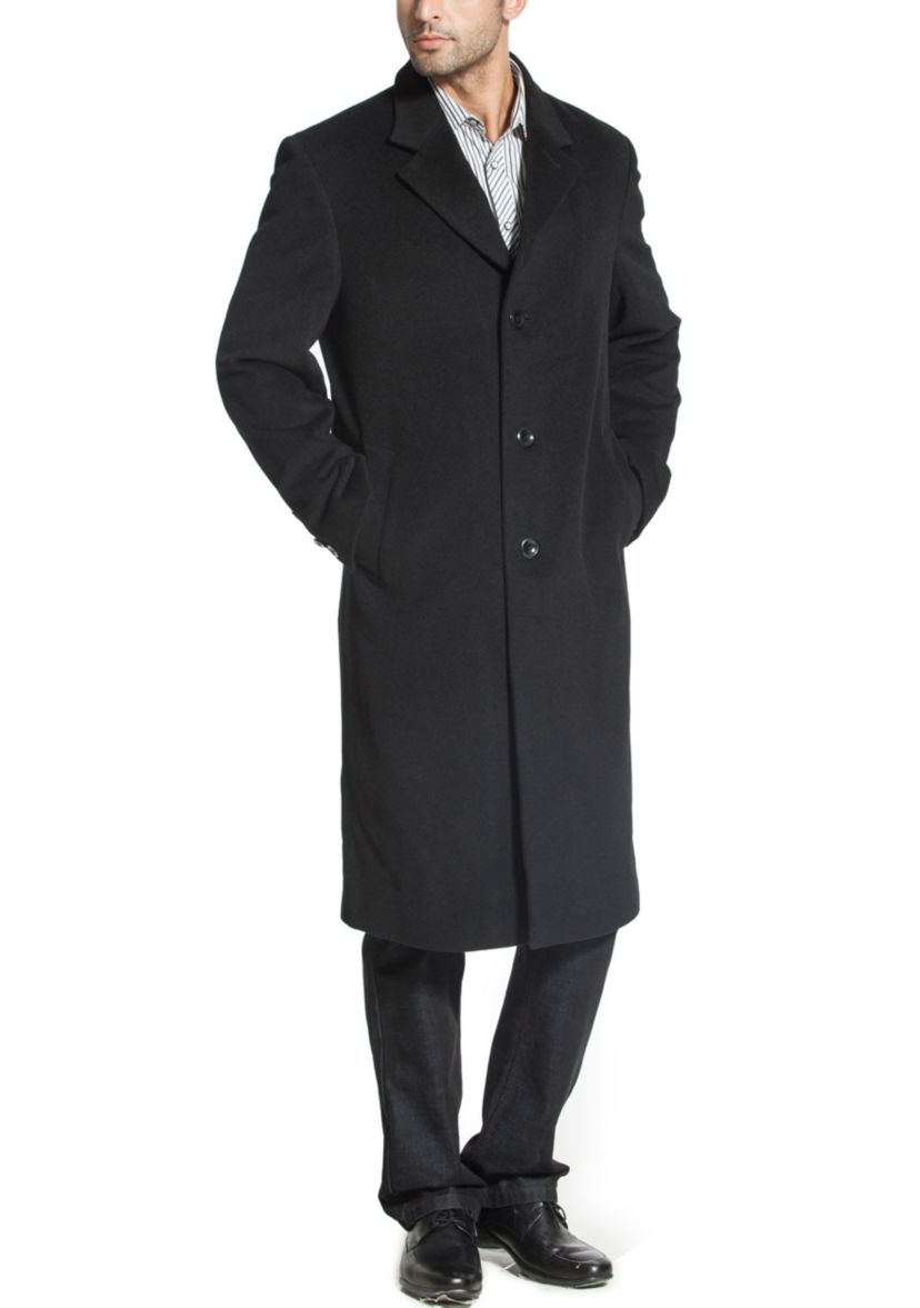 Mens Henry Wool Blend Long Walking Coat