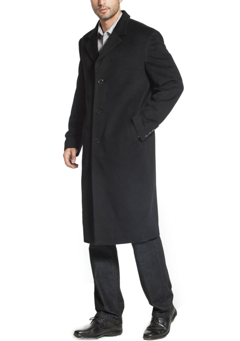 Mens Henry Wool Blend Long Walking Coat