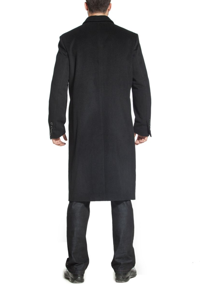 Mens Henry Wool Blend Long Walking Coat