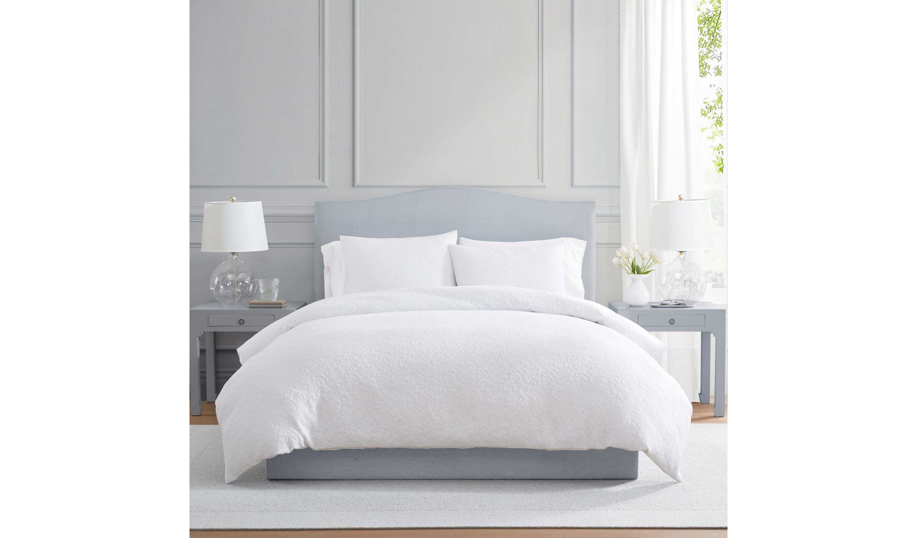 Garden Trellis Cotton Jaquard Duvet Set