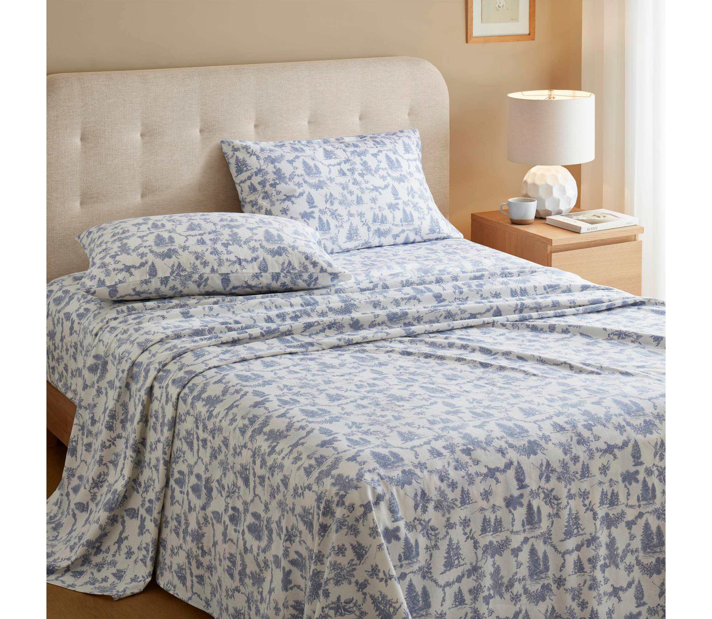 Cozy Cotton Flannel 100% Cotton Flannel Printed Sheet Set