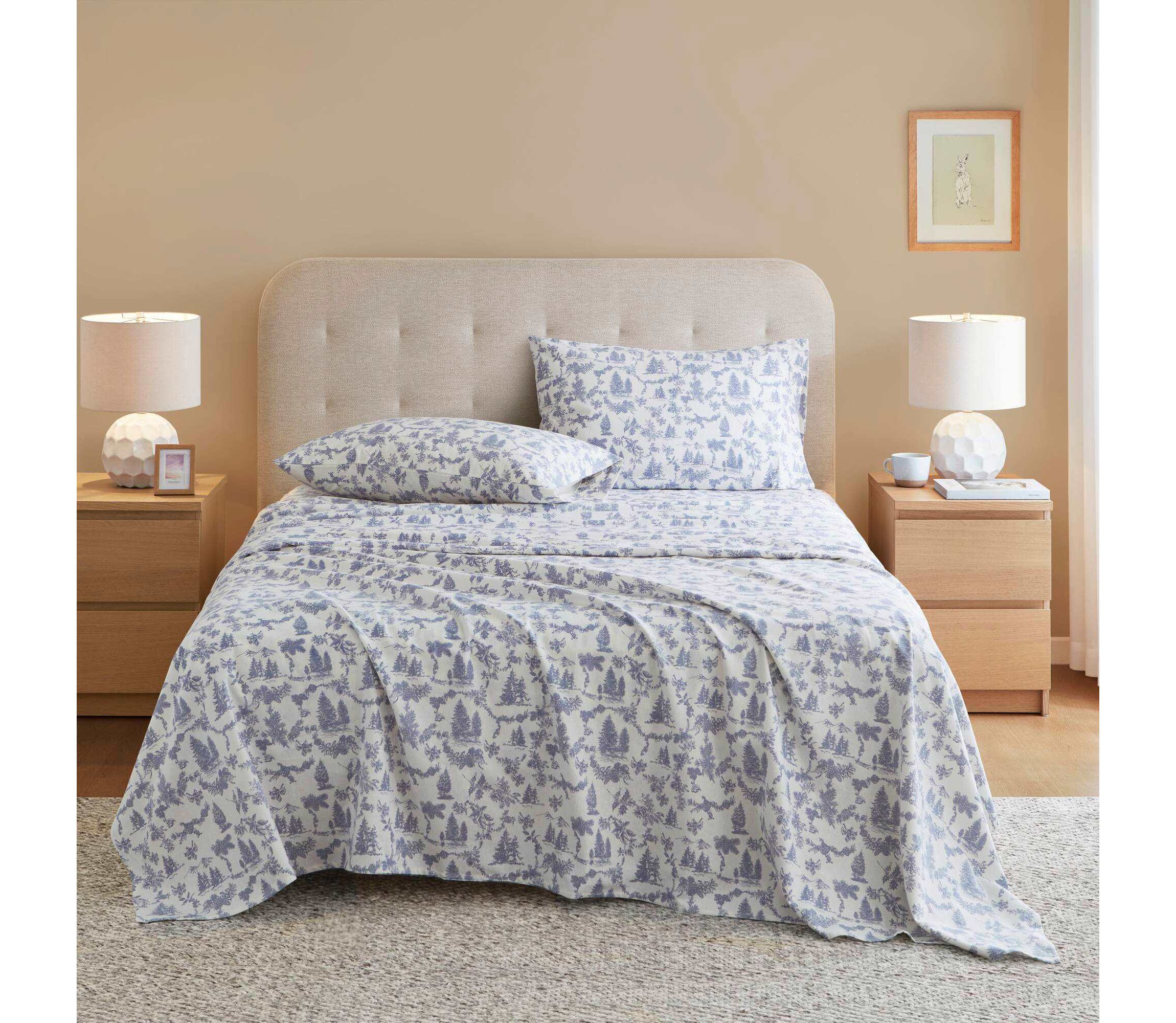 Cozy Cotton Flannel 100% Cotton Flannel Printed Sheet Set